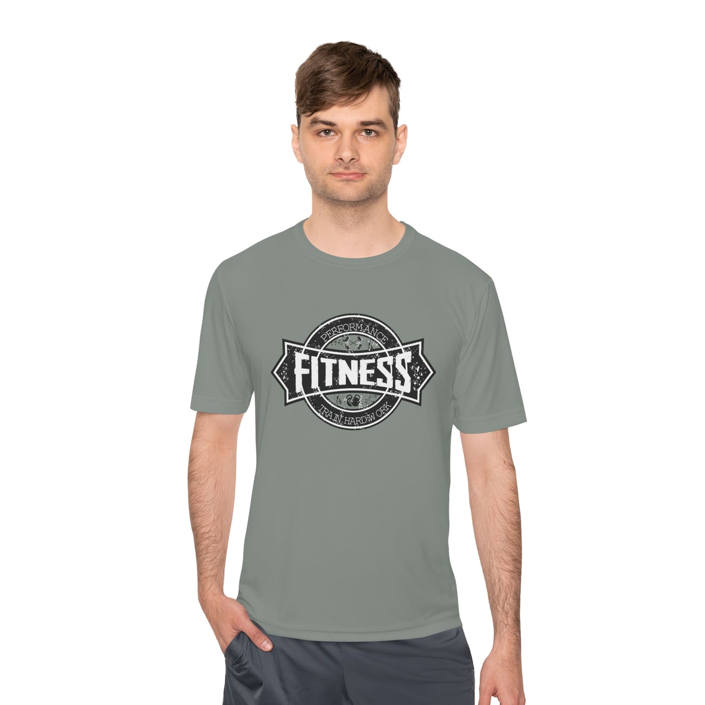 T-Shirt Moisture Wicking Fitness Shirt - Unisex Workout Tee for Gym, Running, Yoga