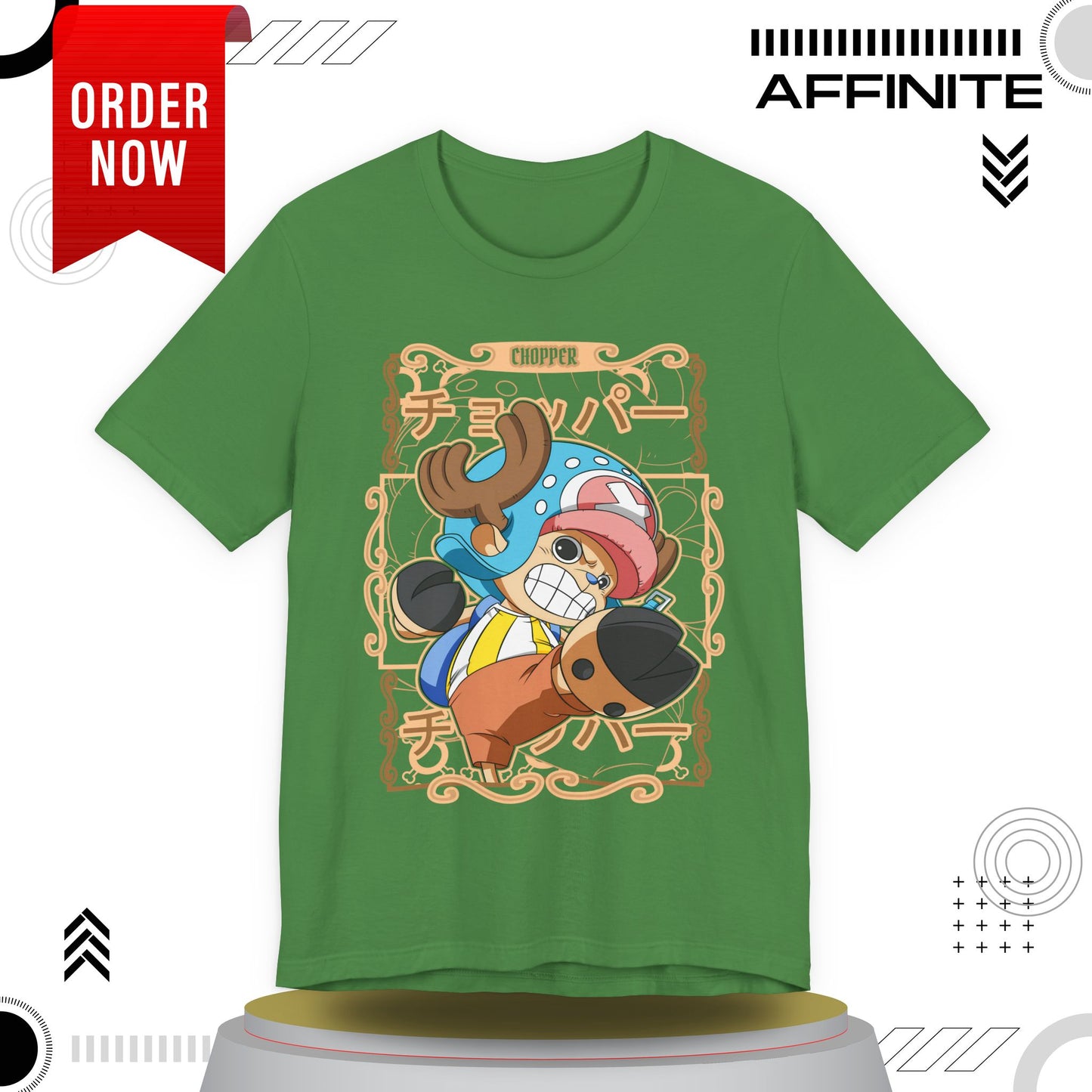 T-Shirt Anime-Inspired Unisex Short Sleeve Tee - 100% Cotton Chopper T-Shirt by Bella+Canvas