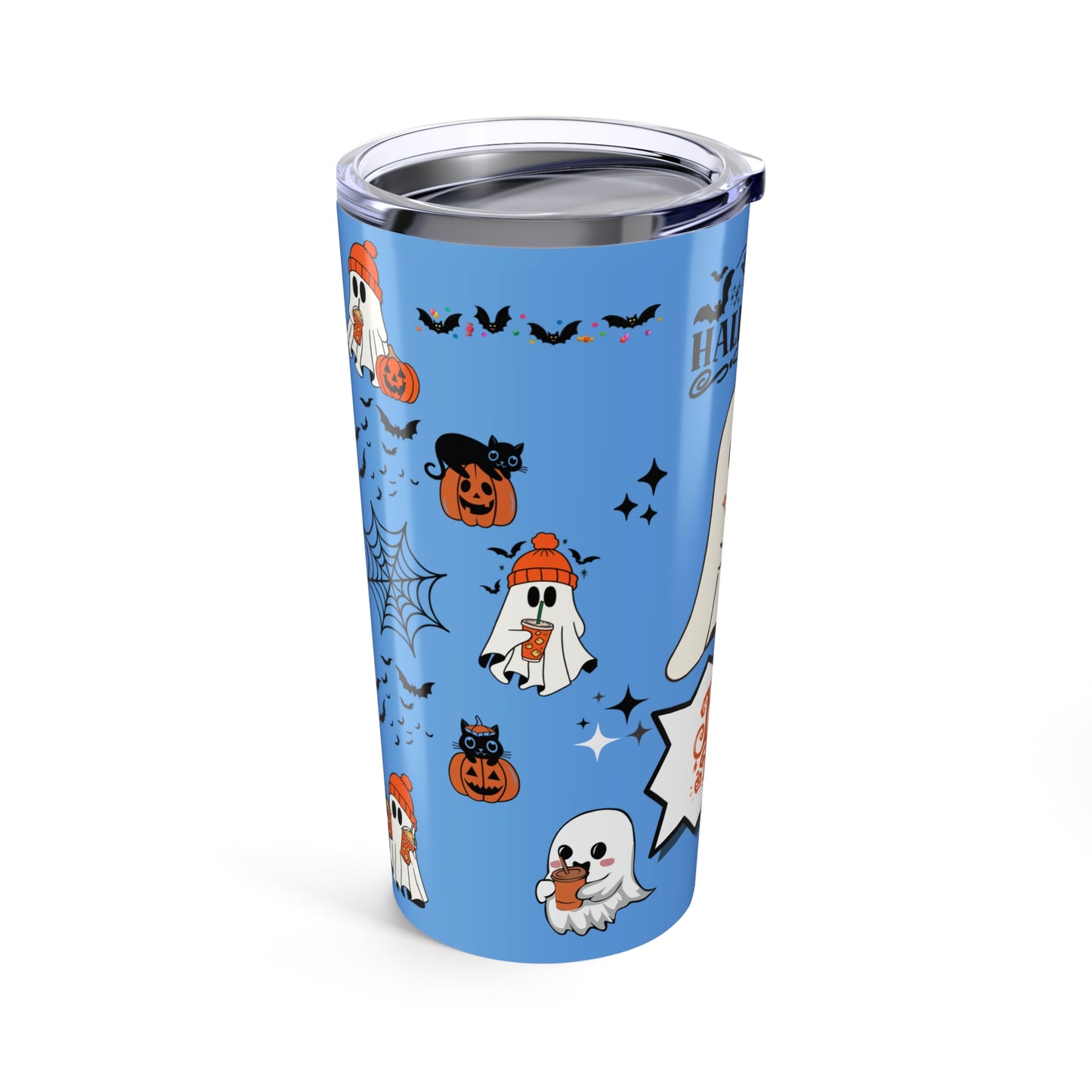 Tumblers Tumbler 20oz Sky Blue, "Spooky Halloween 20oz Tumbler" Keep Your Drinks Hot or Cold with Style!