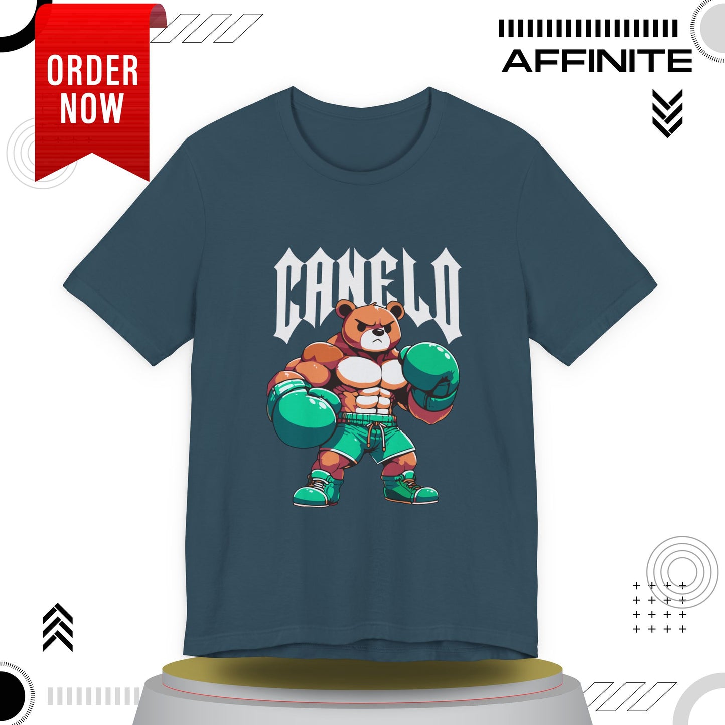 T-Shirt Boxing Bear T-Shirt - Unisex Jersey Short Sleeve Tee Inspired by Canelo