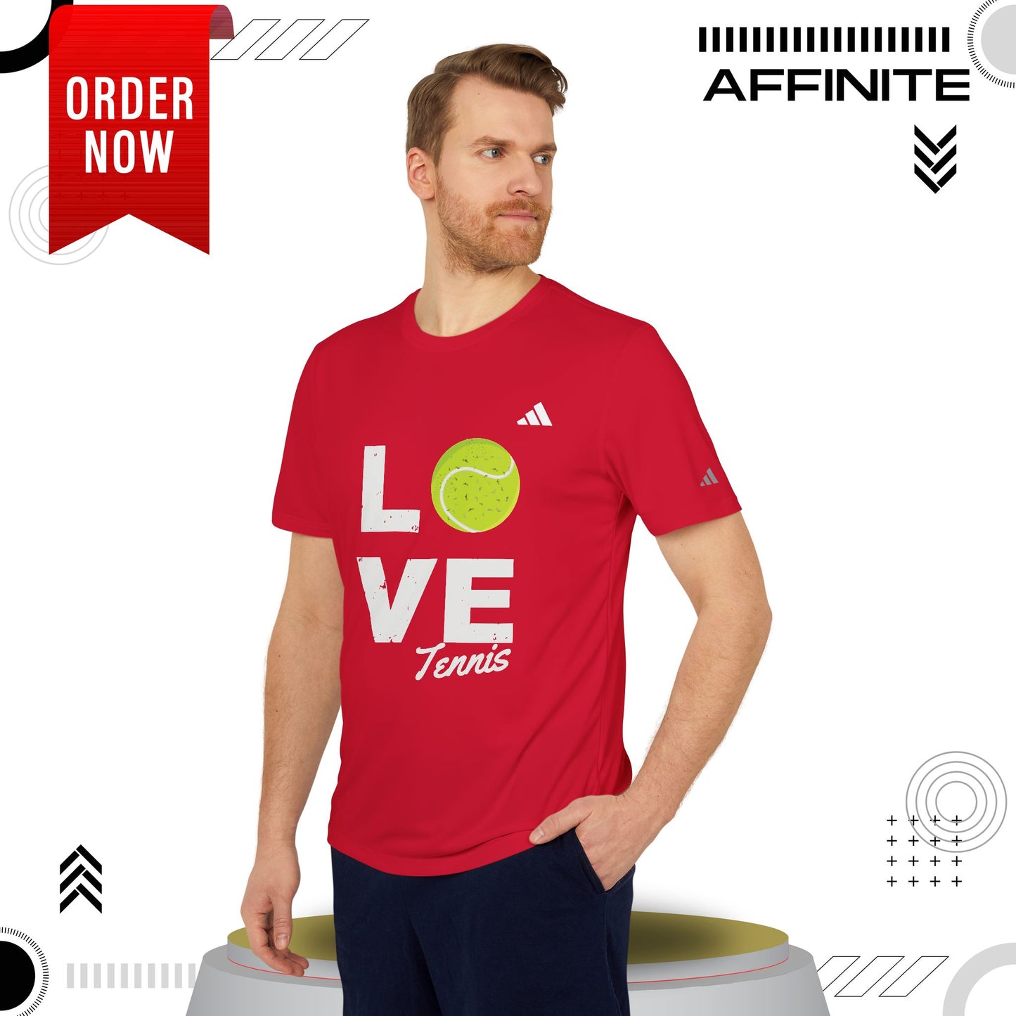 T-Shirt Love Tennis Unisex Sport T-shirt, Athletic Tee, Gift for Tennis Lovers, Tennis Apparel, Sportswear, Fitness Clothing by Adidas