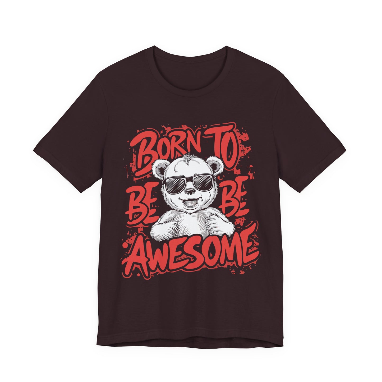 T-Shirt Fun Graphic Tees - Born to Be Awesome Unisex Shirt | For Teen & Adults | Affinite