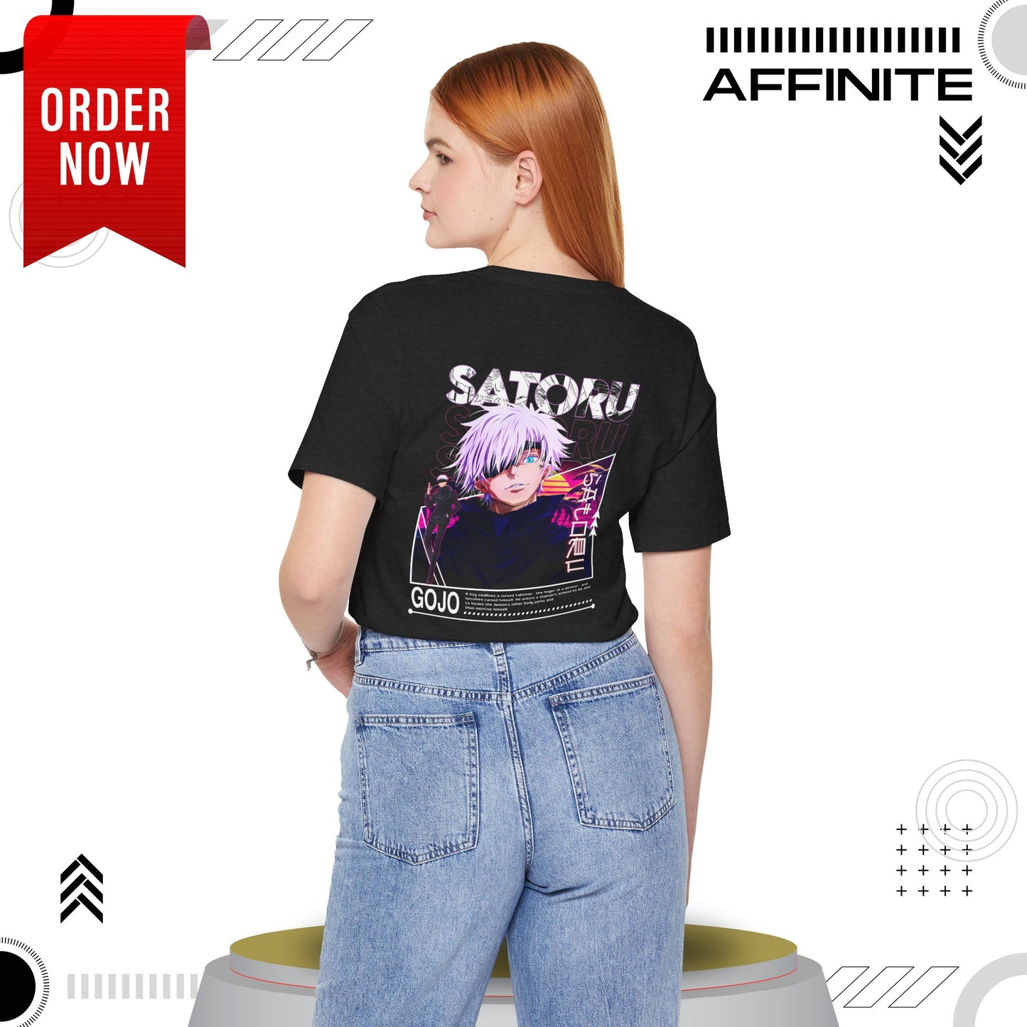 T-Shirt Unisex Anime Jujutsu Kaisen T-shirt - Gojou Satoru Design