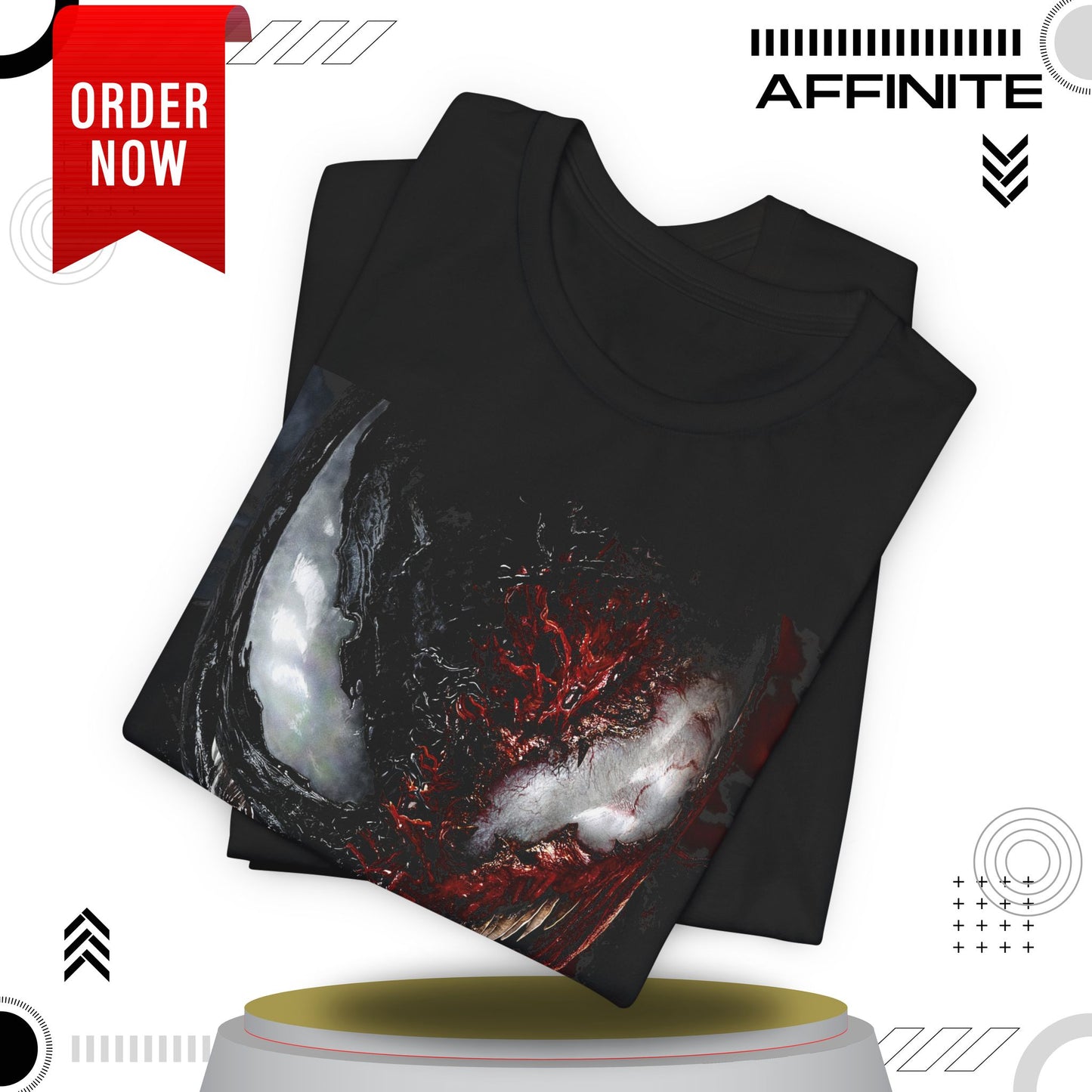 T-Shirt Venom Graphic Tee - Unisex Comic Book T-Shirt for Fans (100% Cotton)