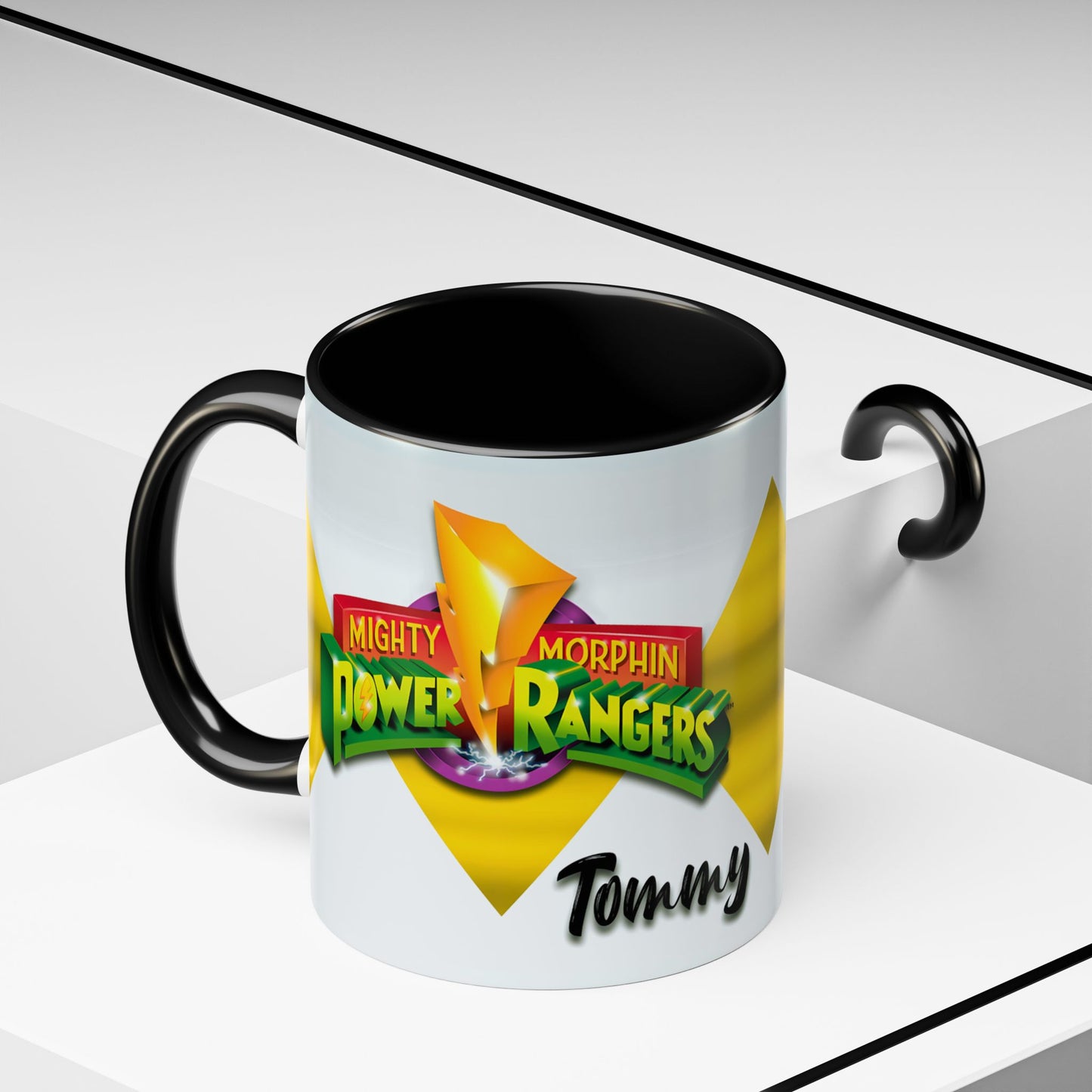 Mug White Ranger Mug – 11oz & 15oz Mighty Morphin Power Rangers Ceramic Cup