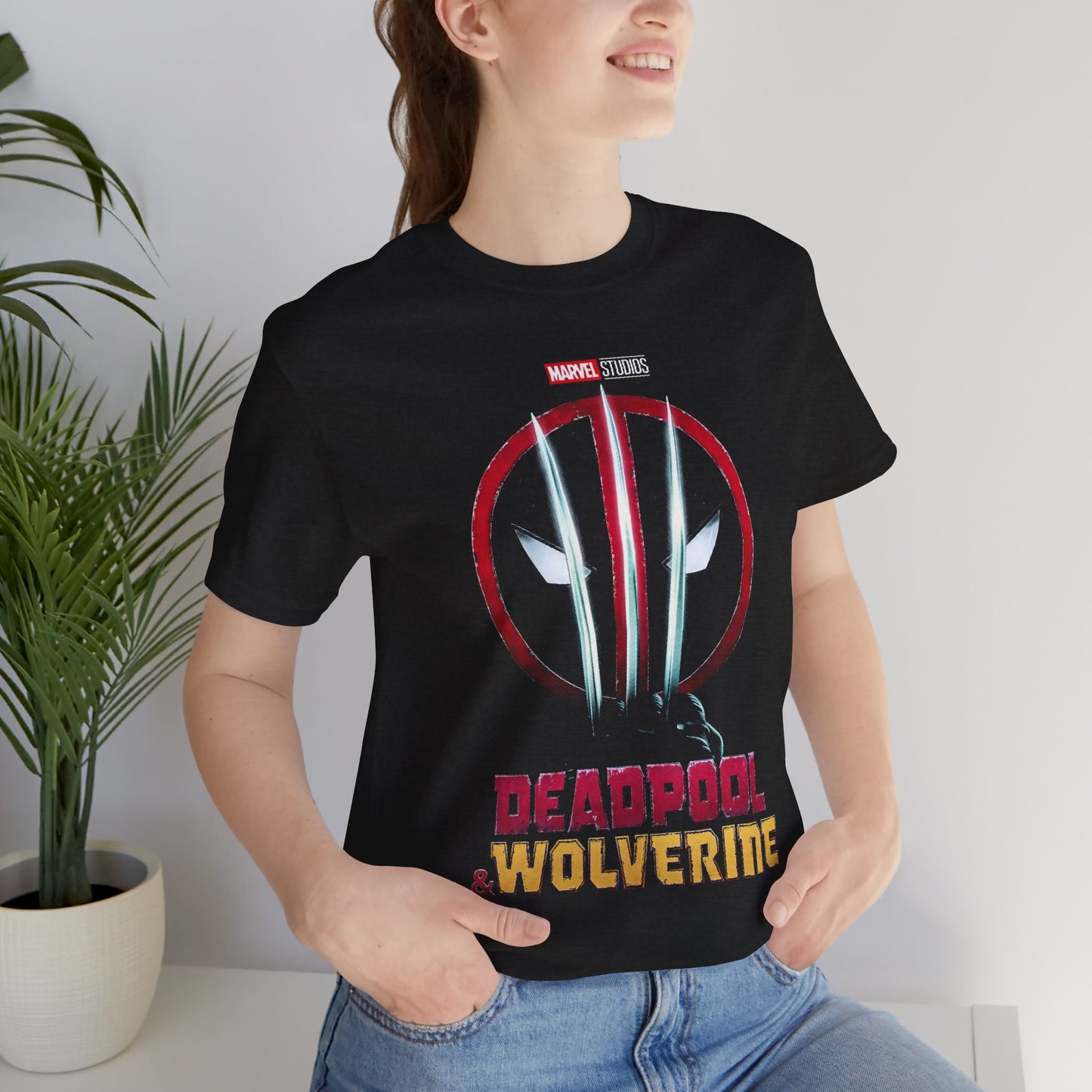 T-Shirt Marvel Deadpool & Wolverine Unisex Jersey Tee - Graphic T-Shirt for Comic Fans