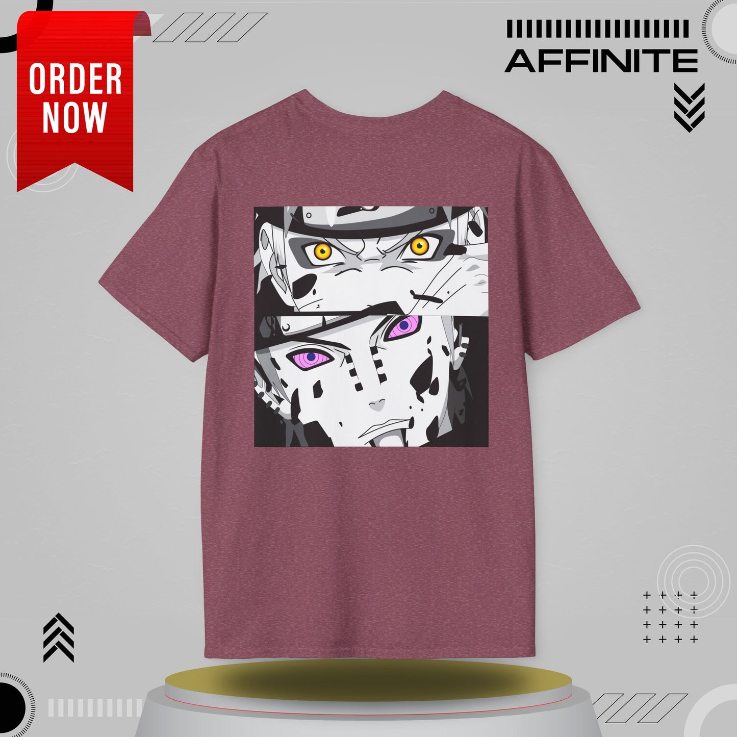 T-Shirt Unisex Softstyle T-Shirt - Bold Anime Kakashi Graphics