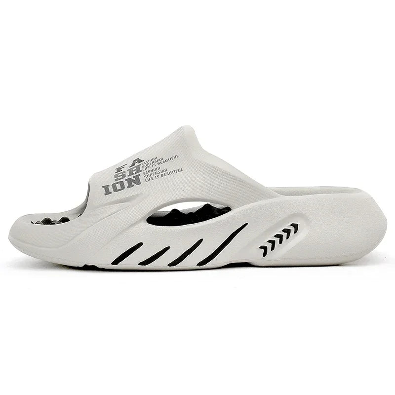 Slippers Mens House Slippers - Luxury Memory Foam & EVA Sole | Affinite Store JF587--1GRAY-BLACK 1