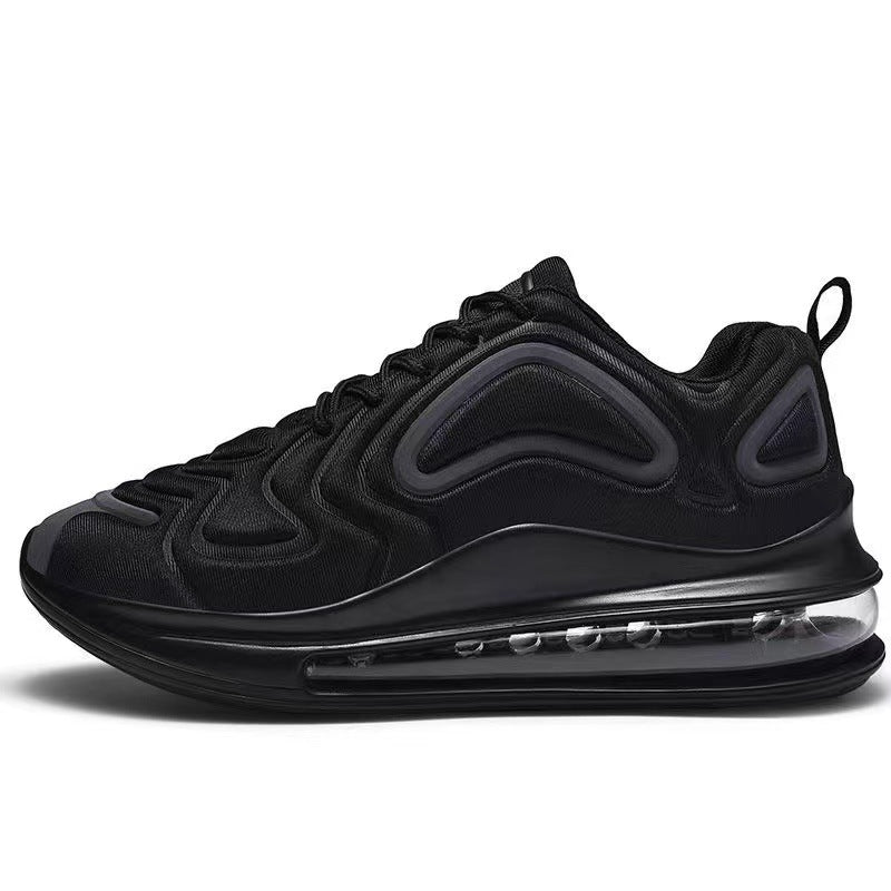 Casual Shoes Casual Air Cushion Black Shoes Men Outdoor Breathable Lace-up Sneakers Running Sports Shoes