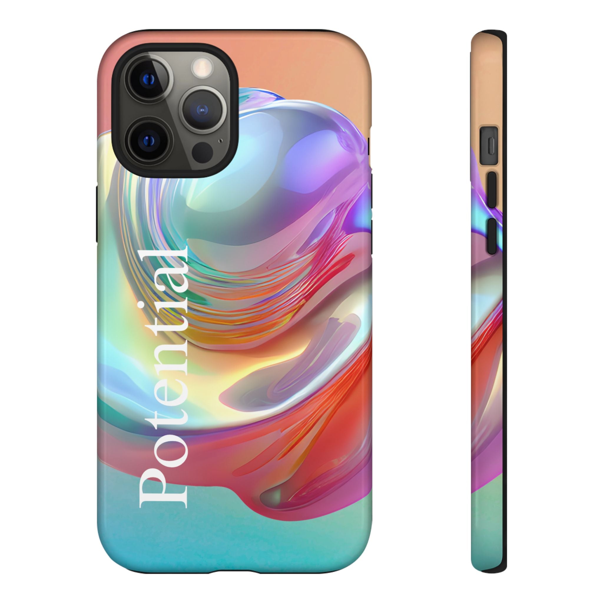 Colorful Phone Tough Case - "Potential" Metamorph Design