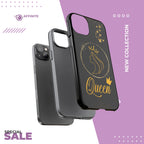 Tough Case Queen Phone Case – Matte & Glossy Crown Design for iPhone, Samsung & Pixel