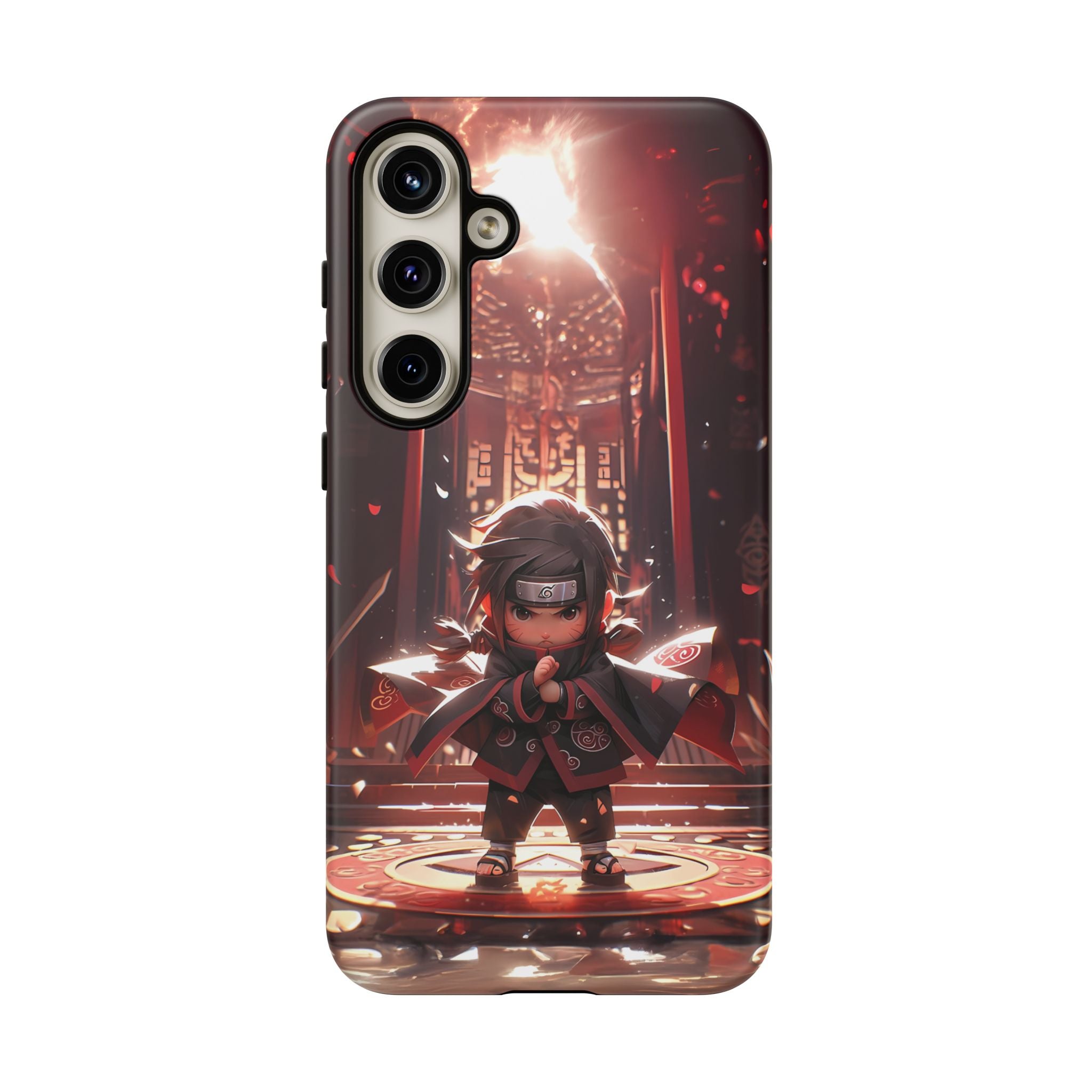 Chibi Itachi Tough Phone Case – Anime Protective Case for iPhone & Samsung, UV Resistant, Durable & Stylish