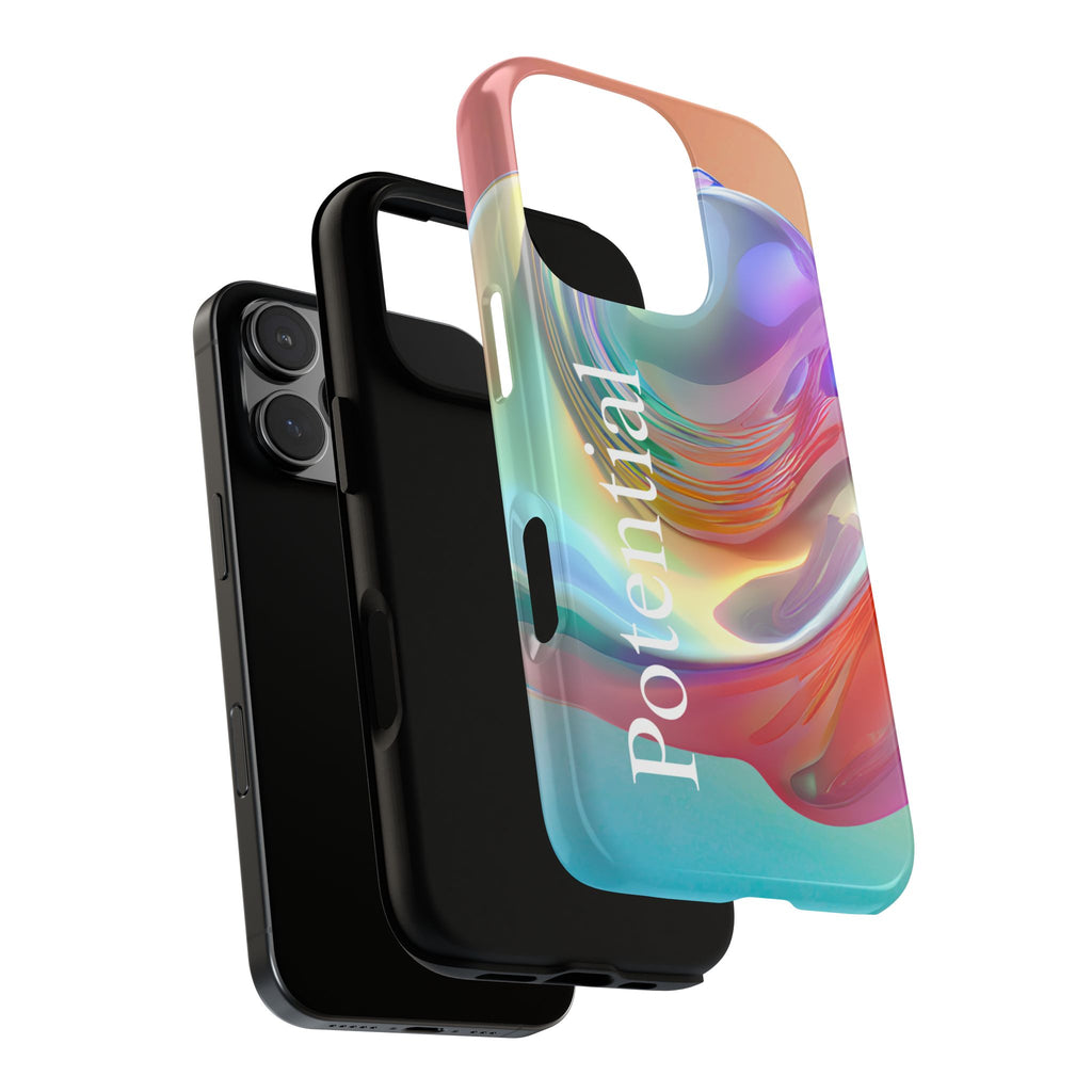 Colorful Phone Tough Case - "Potential" Metamorph Design