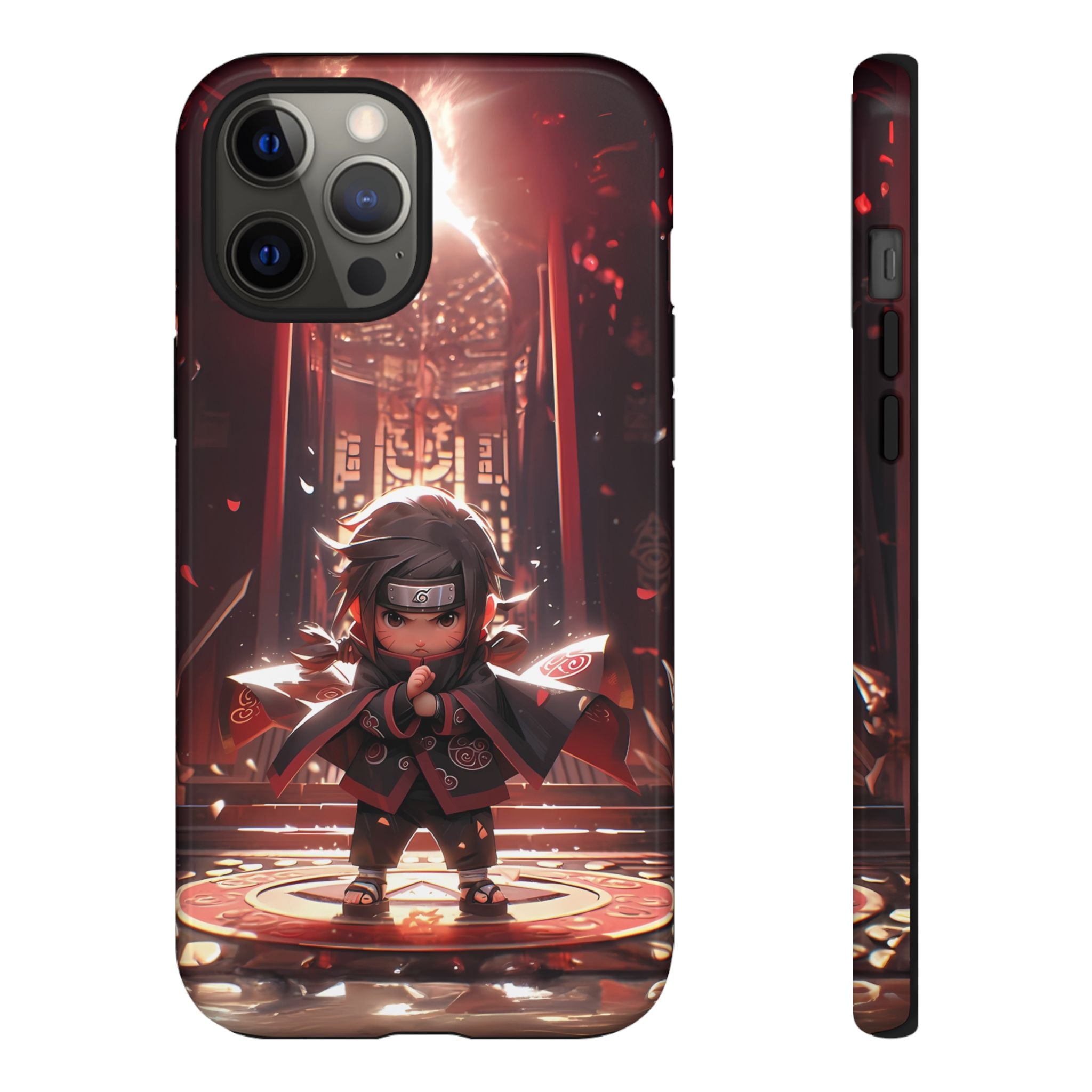 Chibi Itachi Tough Phone Case – Anime Protective Case for iPhone & Samsung, UV Resistant, Durable & Stylish