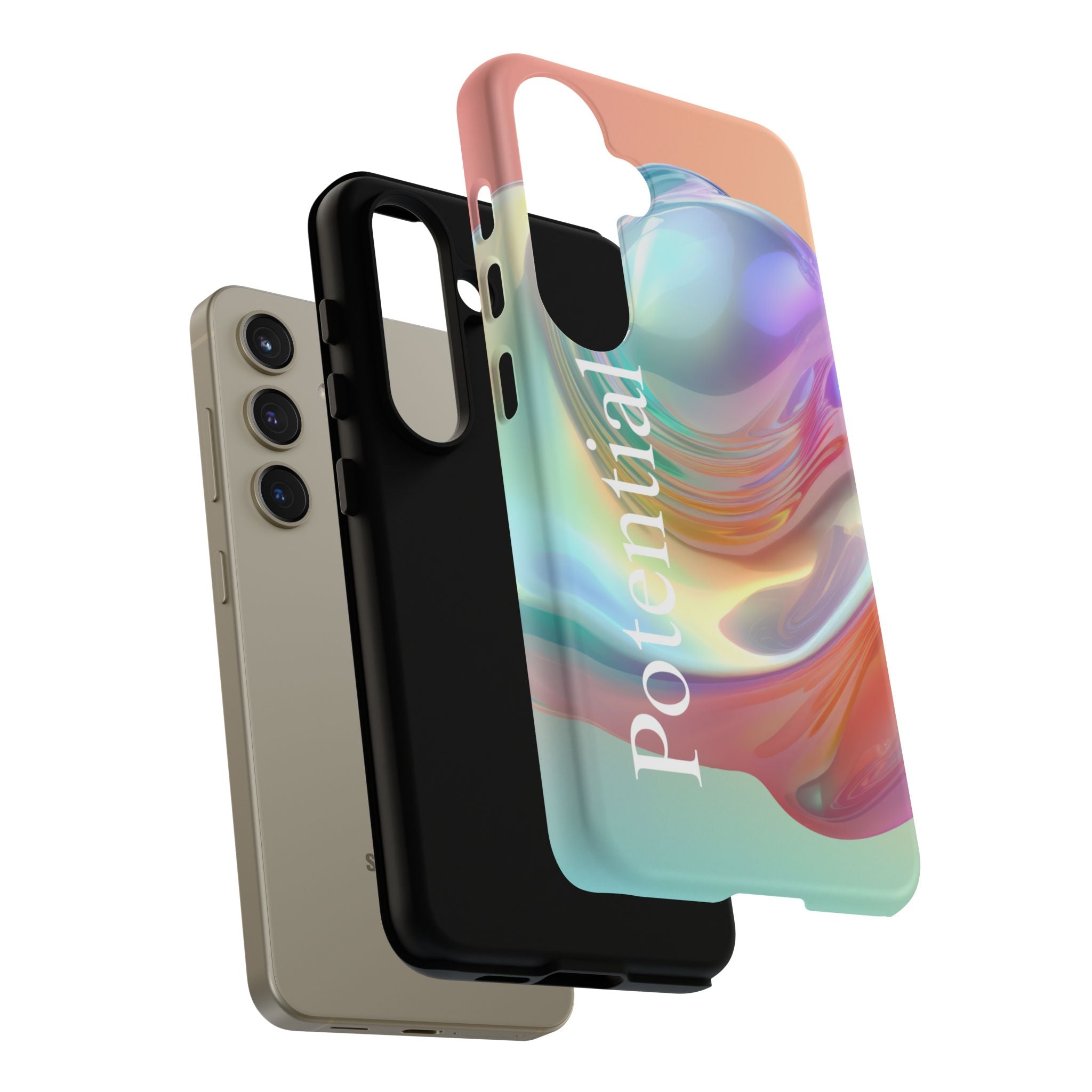 Colorful Phone Tough Case - "Potential" Metamorph Design