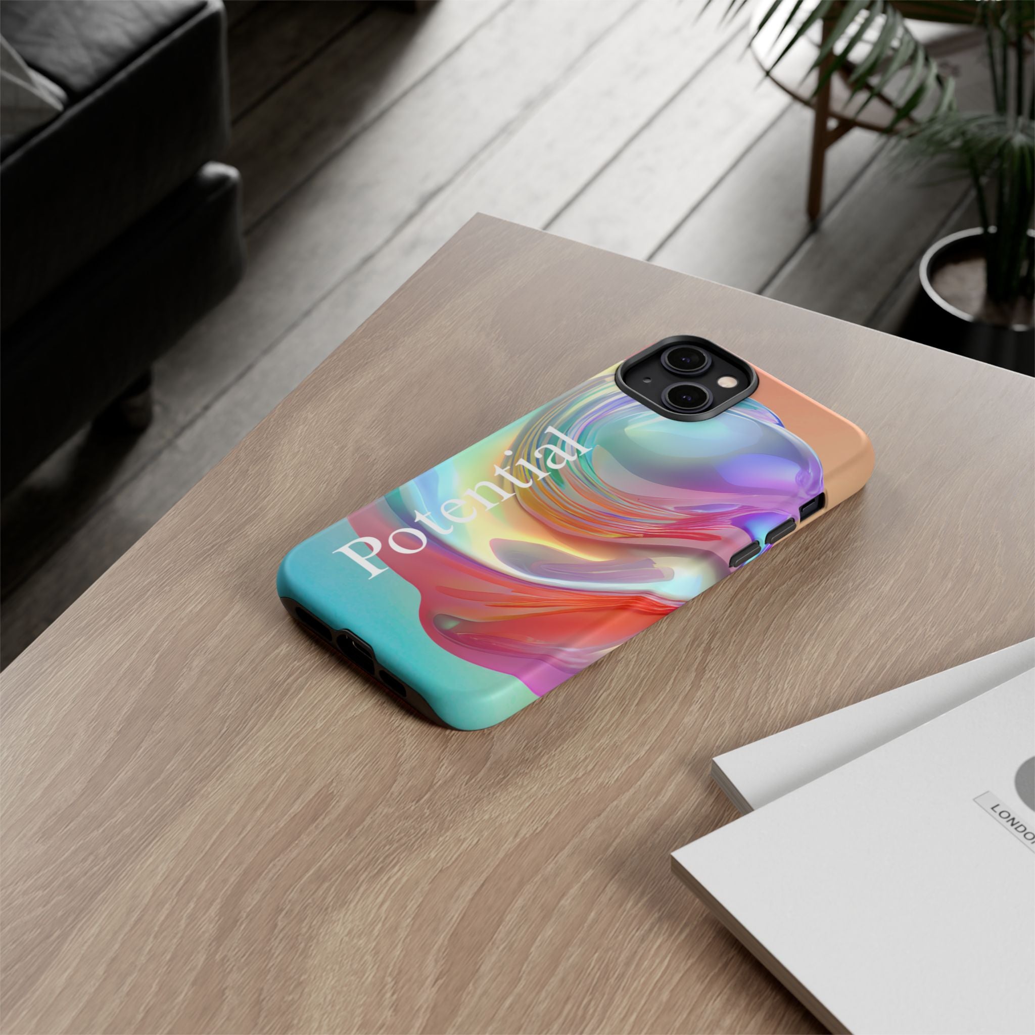 Colorful Phone Tough Case - "Potential" Metamorph Design