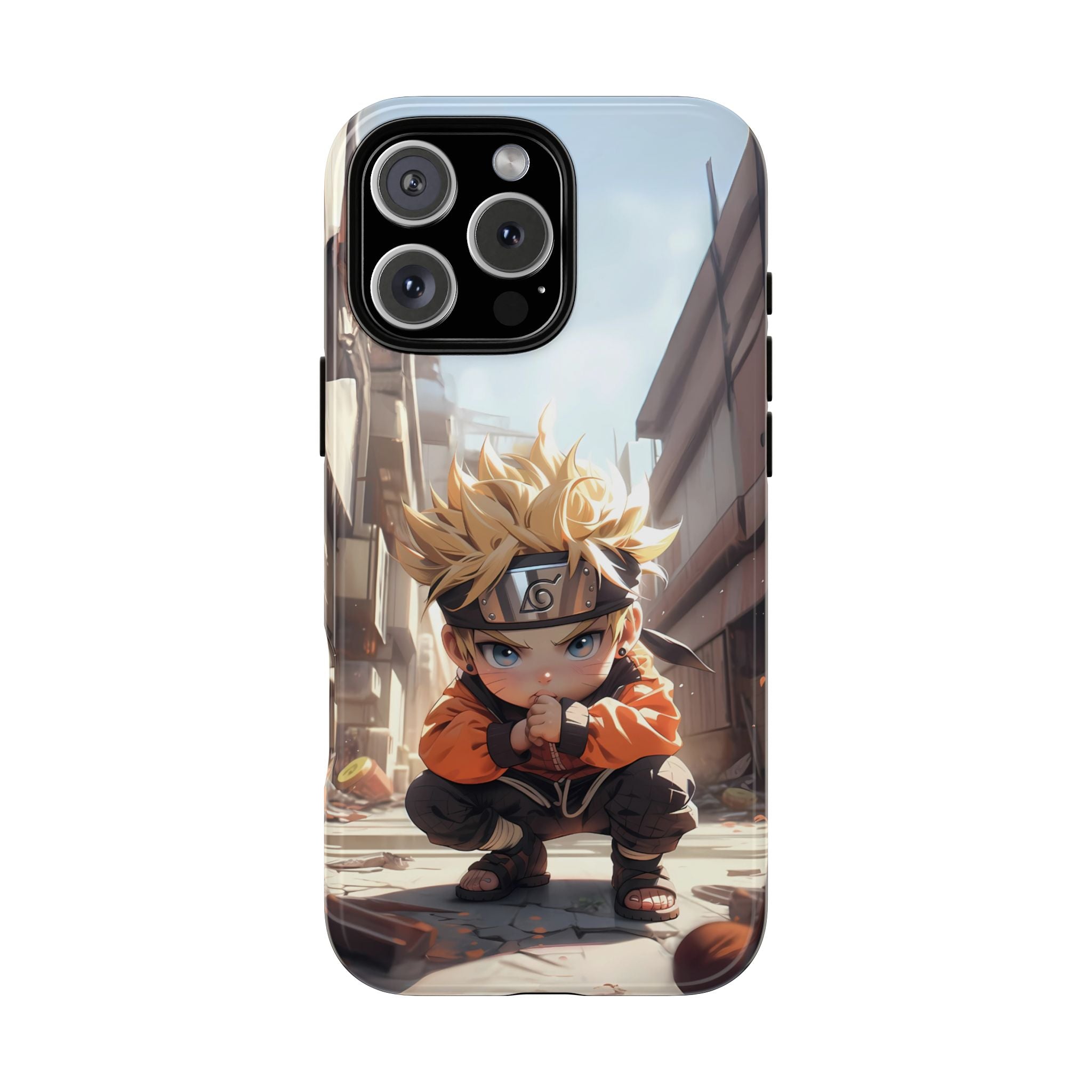 Chibi Naruto Tough Phone Case – Anime Protective Case for iPhone & Samsung, UV Resistant, Durable & Stylish