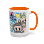 Lazy Yoga Accent Coffee Mug - Cute Animal Design 11oz & 15oz