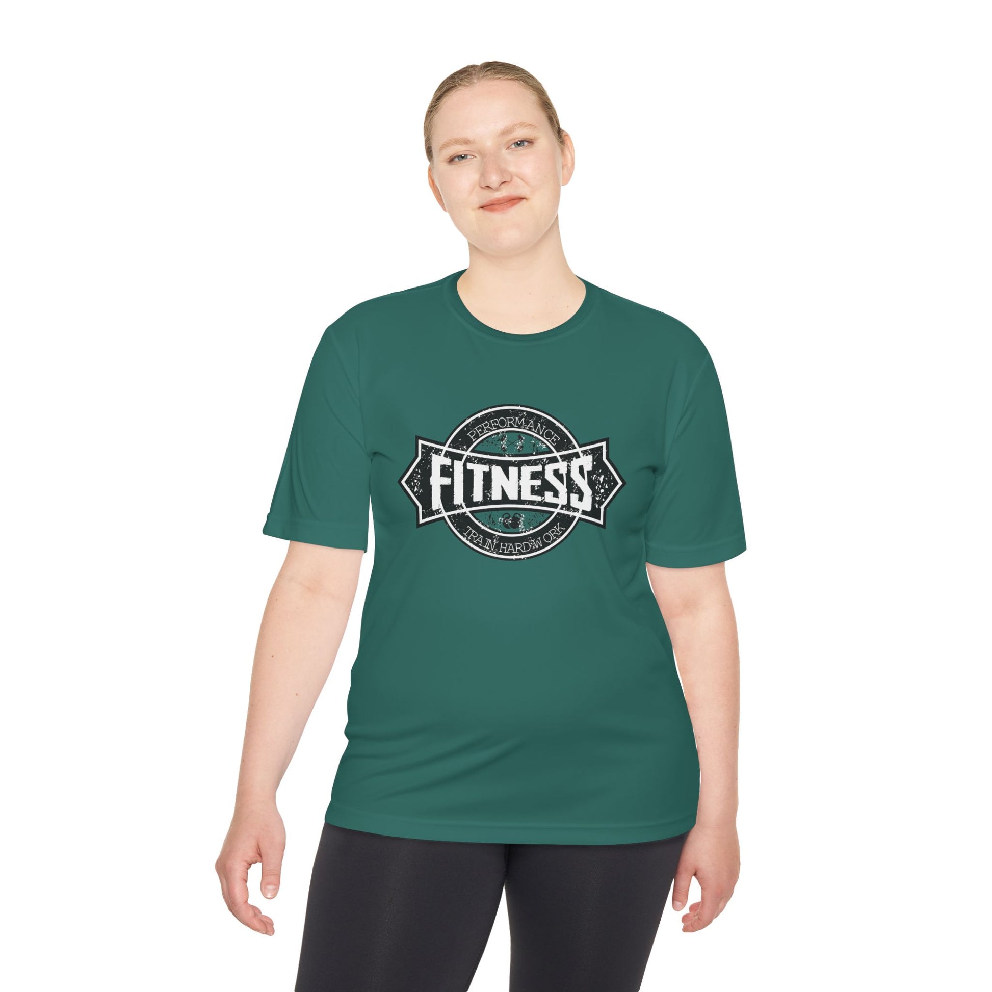 T-Shirt Moisture Wicking Fitness Shirt - Unisex Workout Tee for Gym, Running, Yoga
