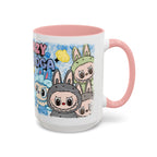 Lazy Yoga Accent Coffee Mug - Cute Animal Design 11oz & 15oz
