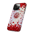 Tough Cases - Red Blossom Elegance Themed Phone Protection for iPhone, Samsung, and Google Pixel (Matte/Glossy)