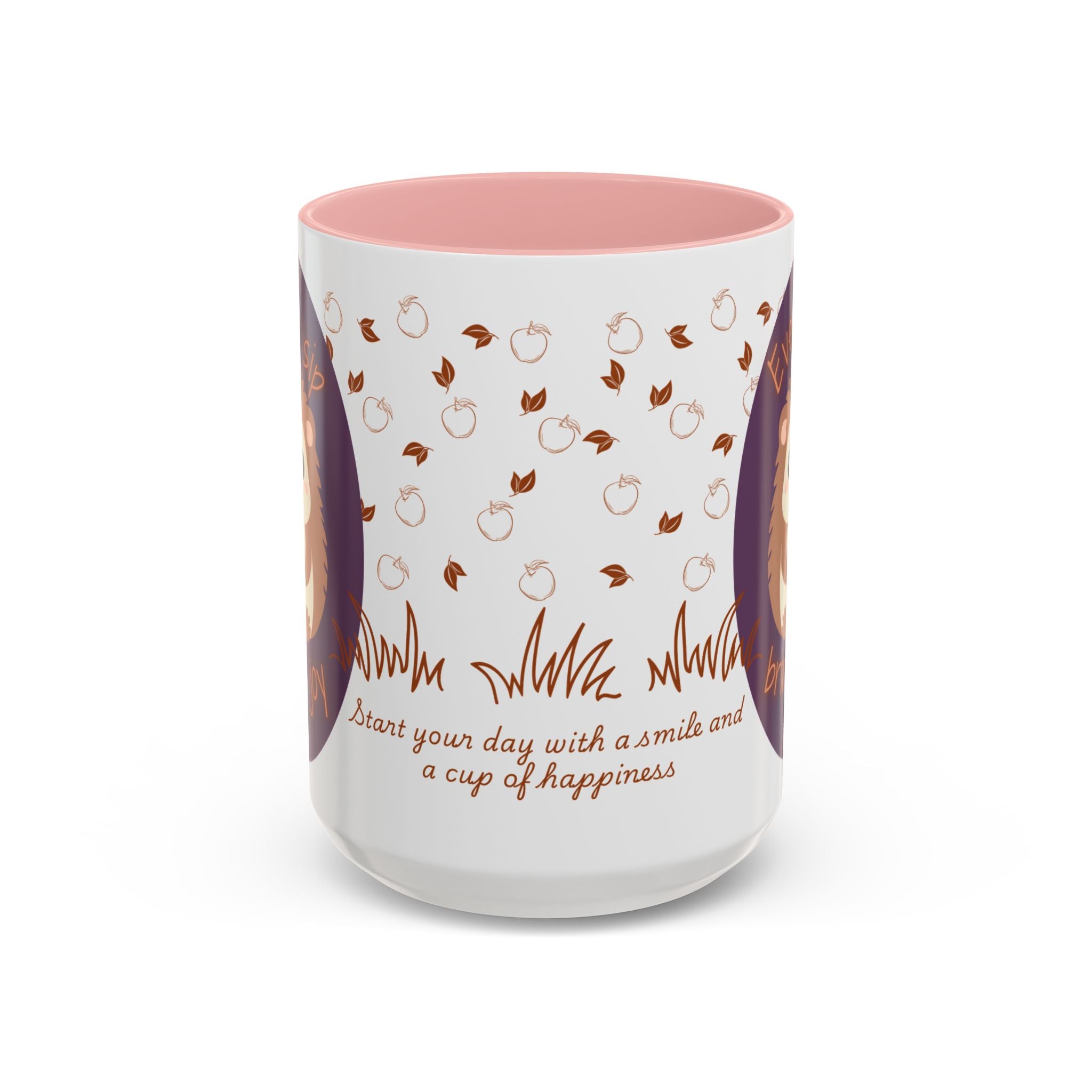 Cute Hedgehog Accent Coffee Mug , Funny Gift for Animal Lovers, (11oz) (15oz)