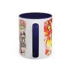 Lazy Yoga Labubu Cartoon Accent Coffee Mug - Fun and Playful Design for Coffee Lovers