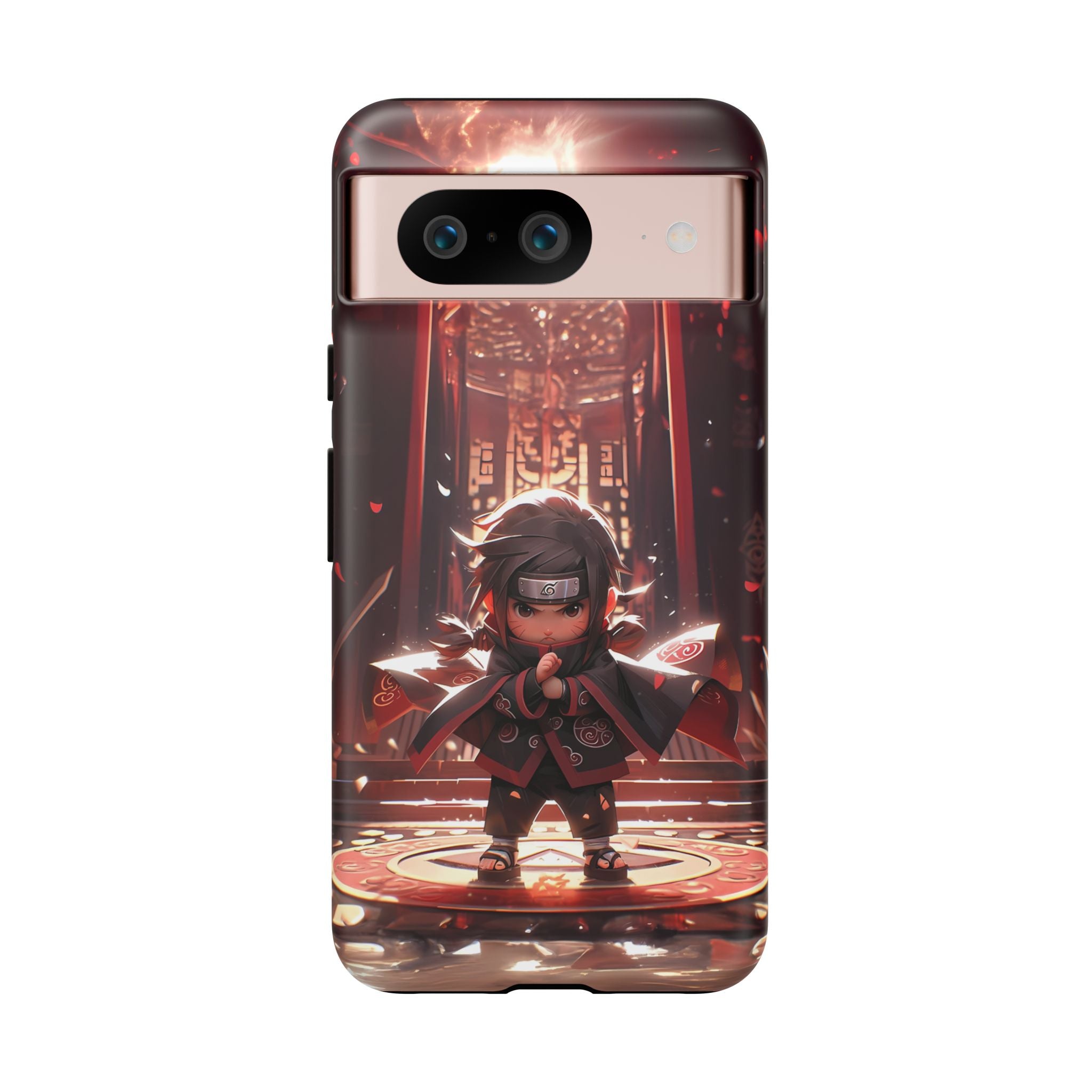Chibi Itachi Tough Phone Case – Anime Protective Case for iPhone & Samsung, UV Resistant, Durable & Stylish