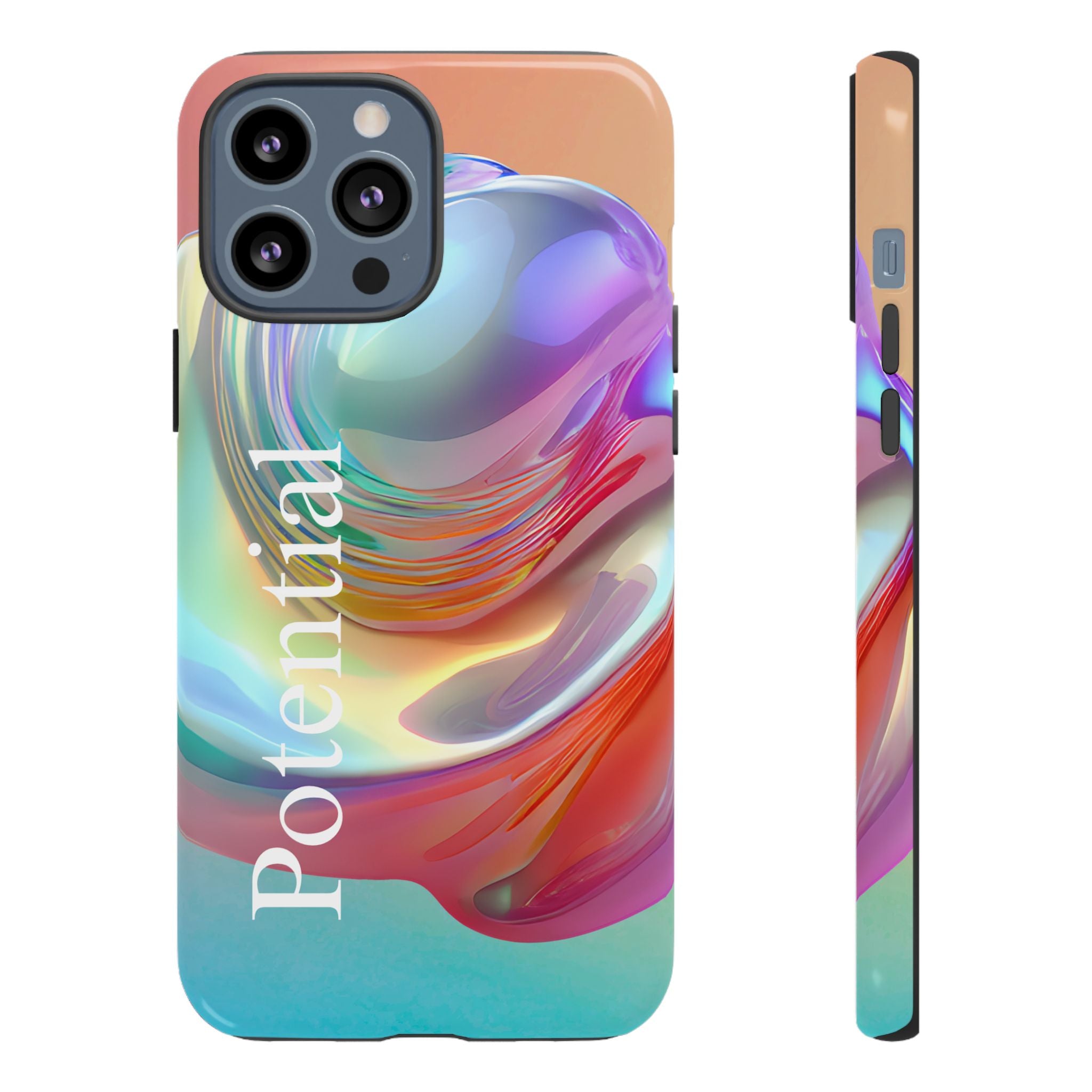 Colorful Phone Tough Case - "Potential" Metamorph Design