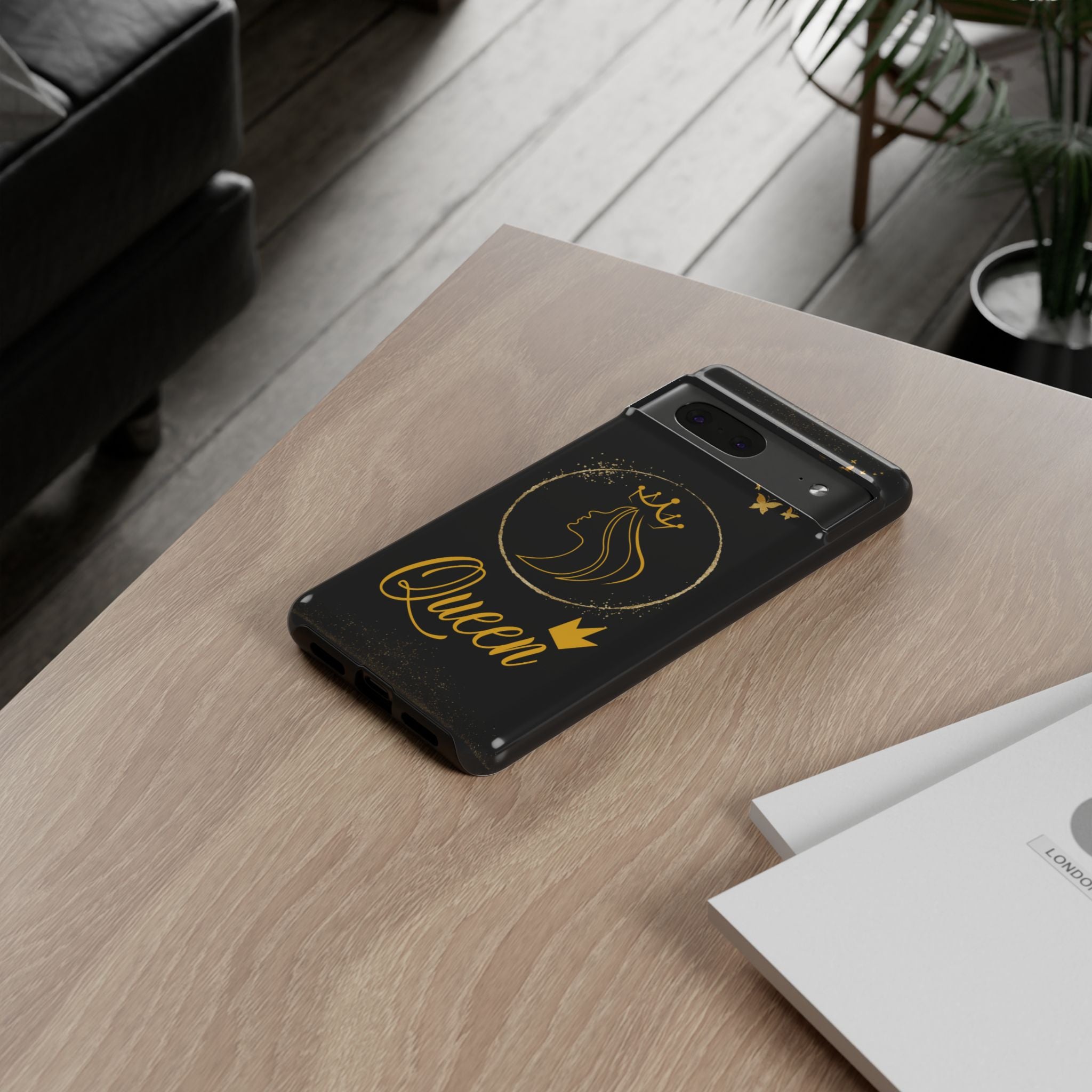 Tough Case Queen Phone Case – Matte & Glossy Crown Design for iPhone, Samsung & Pixel