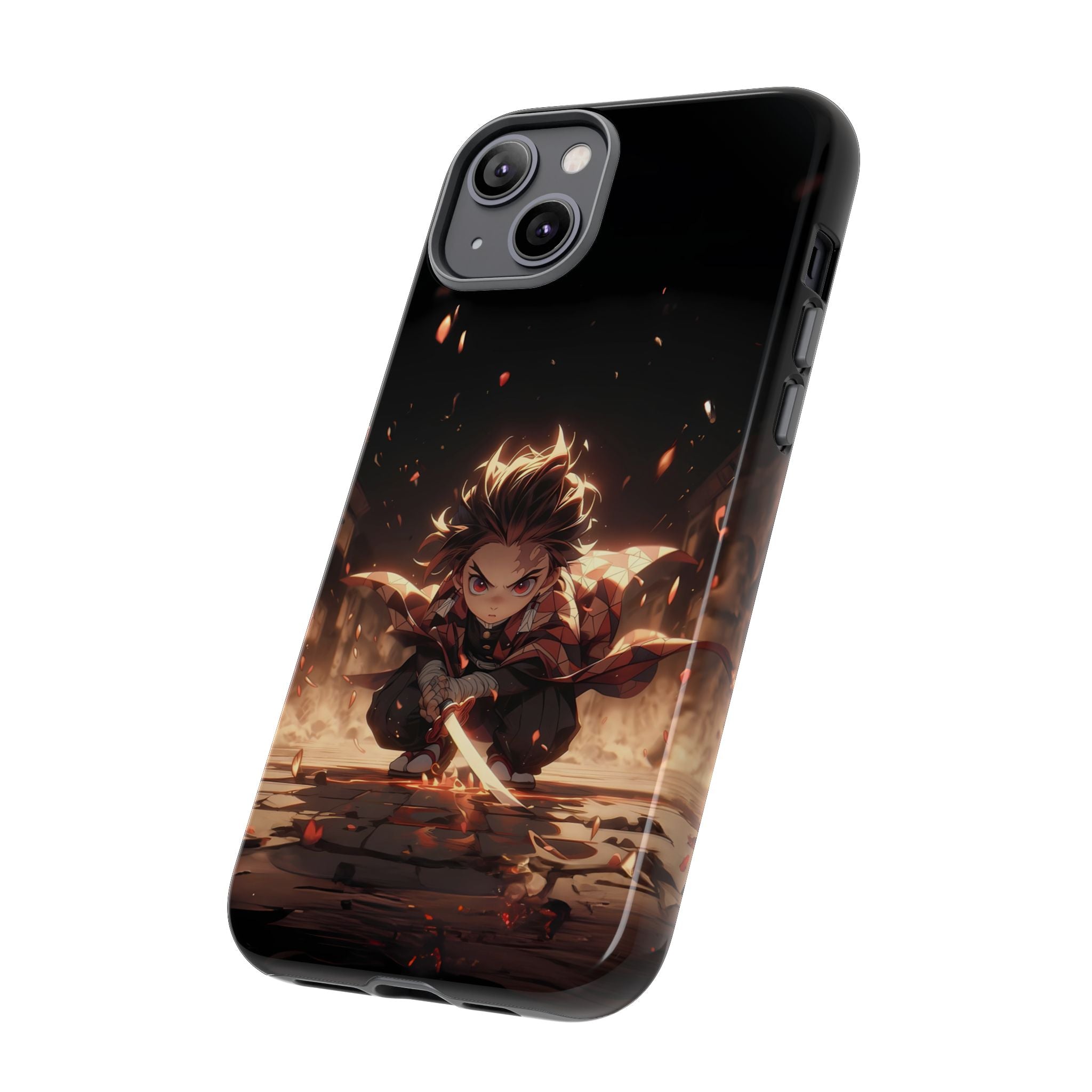 Tough Phone Case – Chibi Tanjiro Kamado Anime Protective Case for iPhone & Samsung