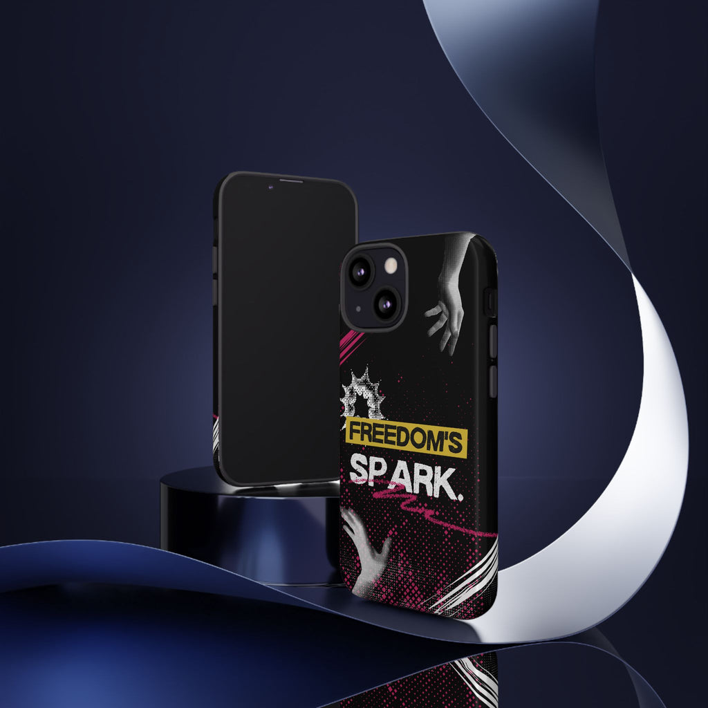 Tough Cases - Freedom's Spark Motivationsl Themed Phone Protection for iPhone, Samsung, and Google Pixel (Matte/Glossy)