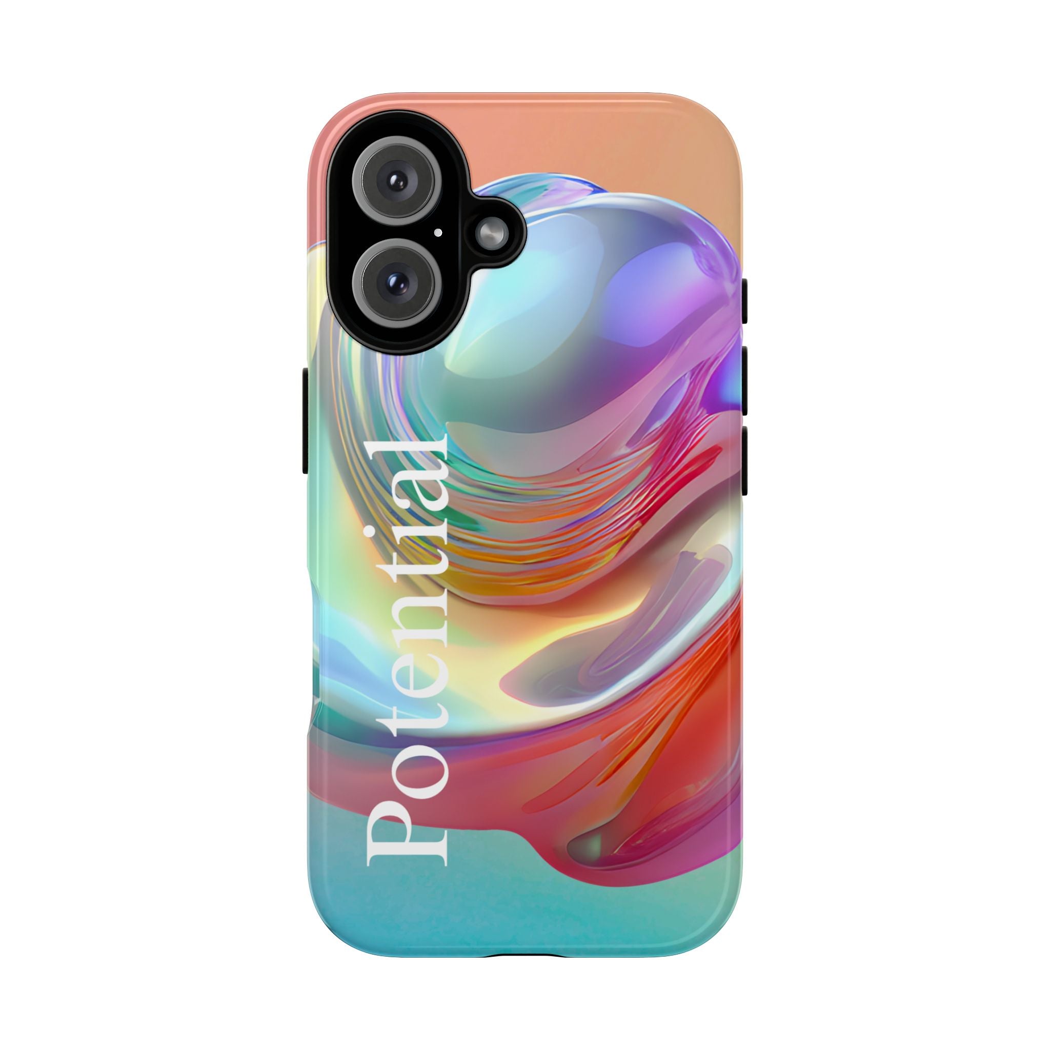 Colorful Phone Tough Case - "Potential" Metamorph Design