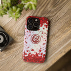 Tough Cases - Red Blossom Elegance Themed Phone Protection for iPhone, Samsung, and Google Pixel (Matte/Glossy)