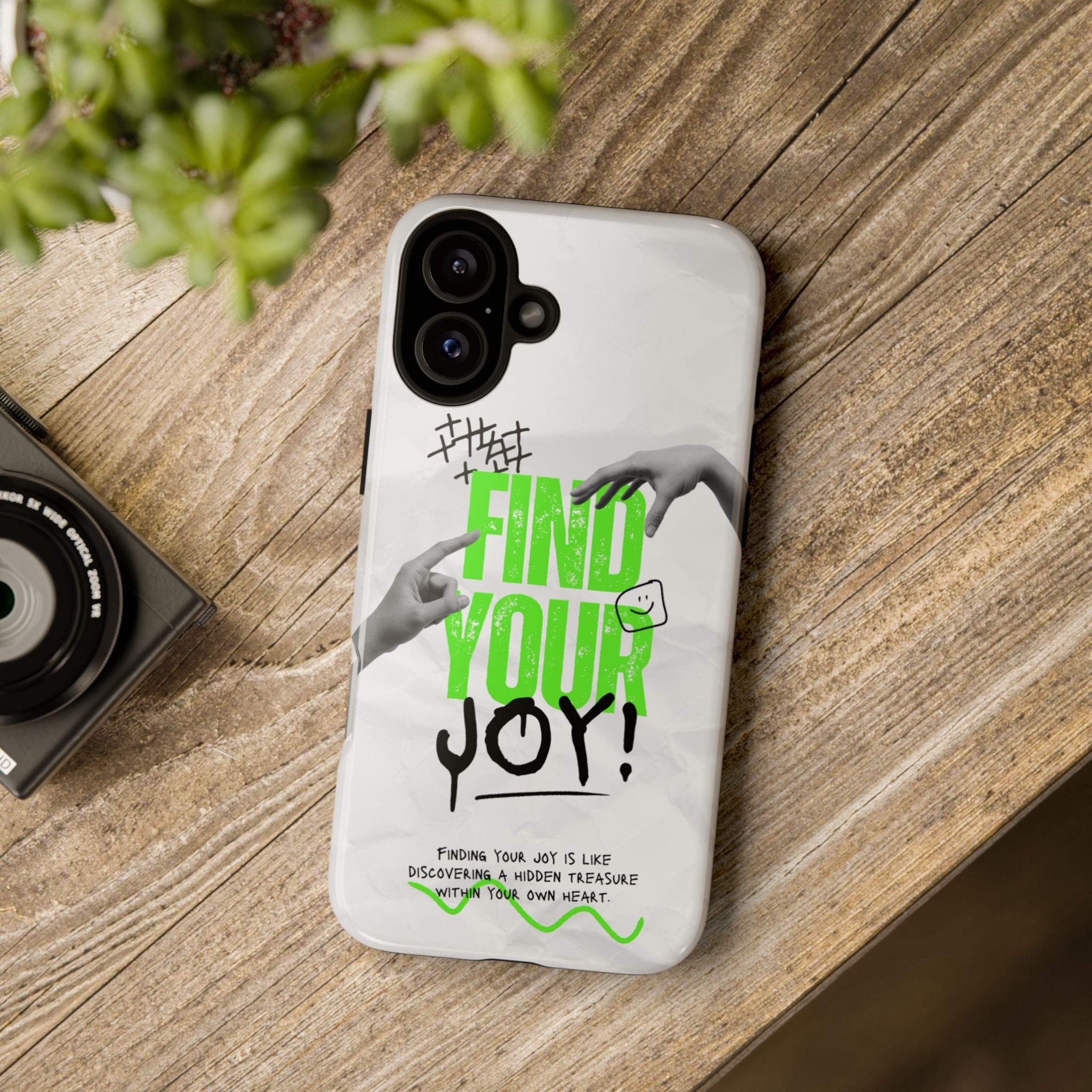 Phone Cases - Find Your Joy Themed Tough Phone Protection for iPhone, Samsung, Google Pixel (Matte/Glossy)