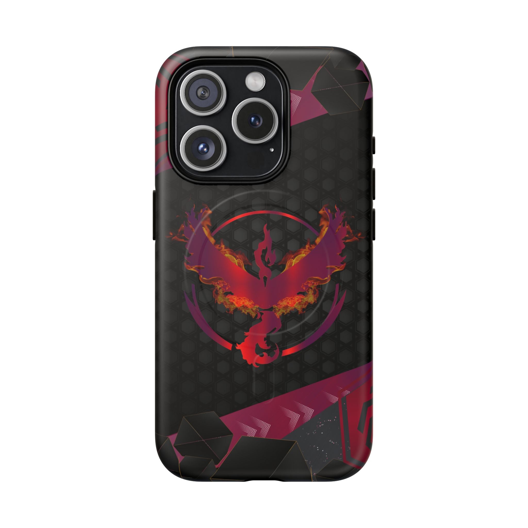 Pokémon Phone Case – Team Valor Tough MagSafe for iPhone 15, 16, 17 | Dual-Layer Armor + Magnetic Charging
