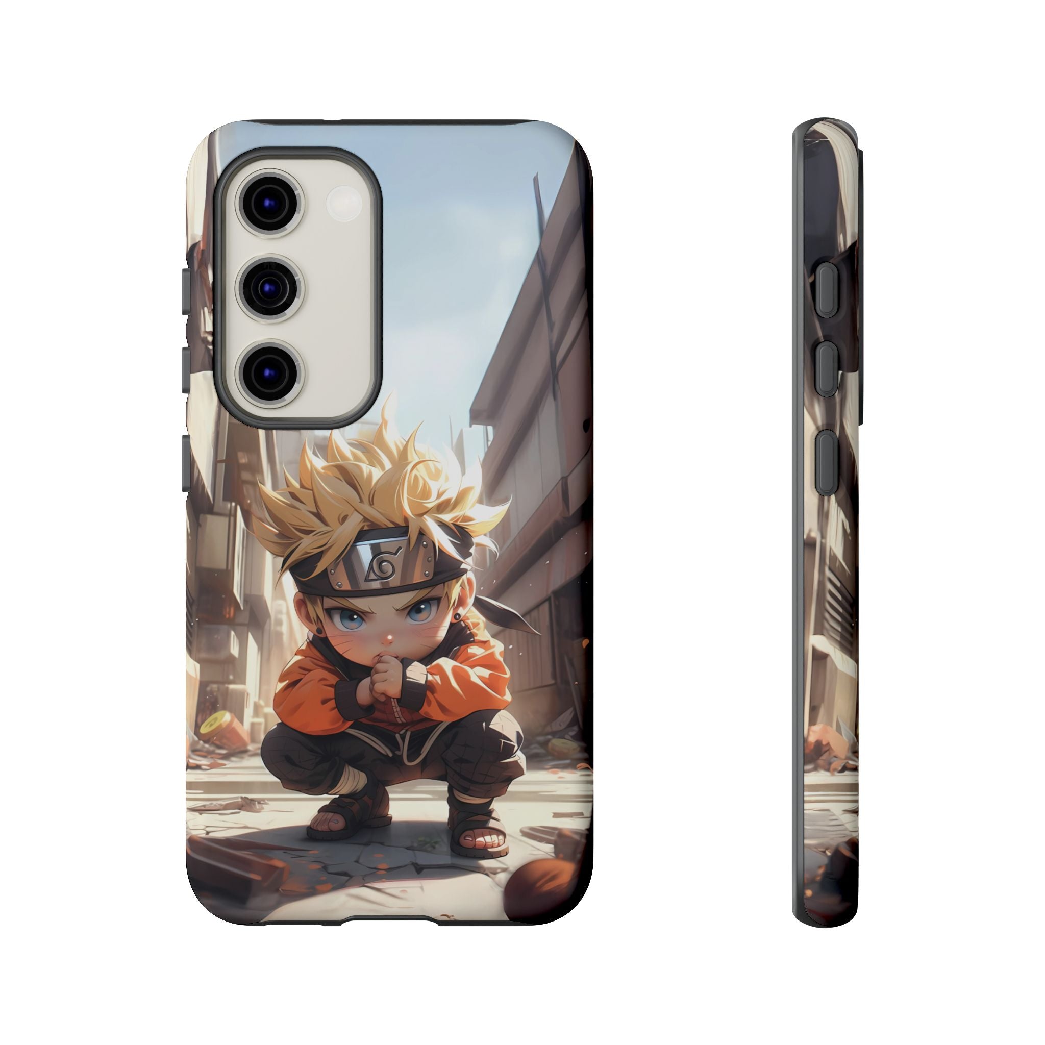 Chibi Naruto Tough Phone Case – Anime Protective Case for iPhone & Samsung, UV Resistant, Durable & Stylish