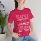 T-Shirt Unisex Graphic Tee - Suki's Pink Honda S2000 Design, Fast Car Anime T-Shirt, Retro Japanese by Bella+Canvas