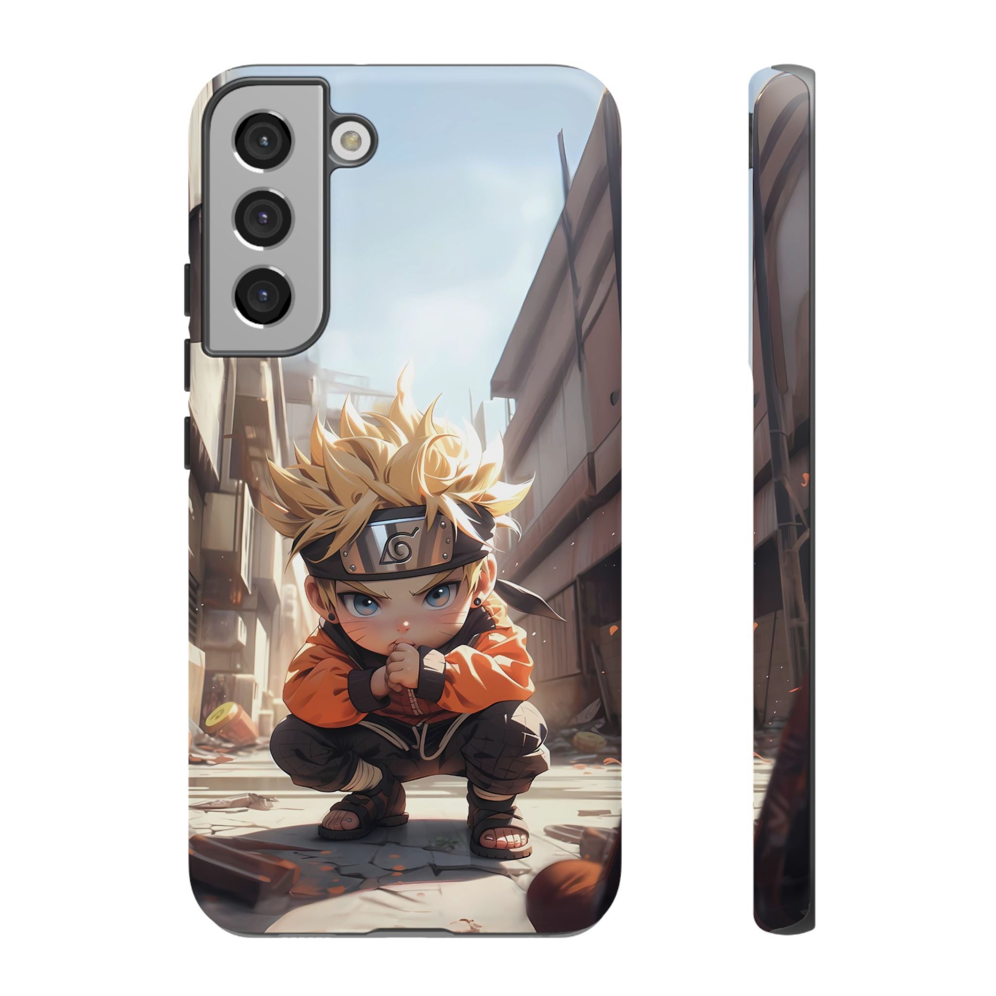 Chibi Naruto Tough Phone Case – Anime Protective Case for iPhone & Samsung, UV Resistant, Durable & Stylish