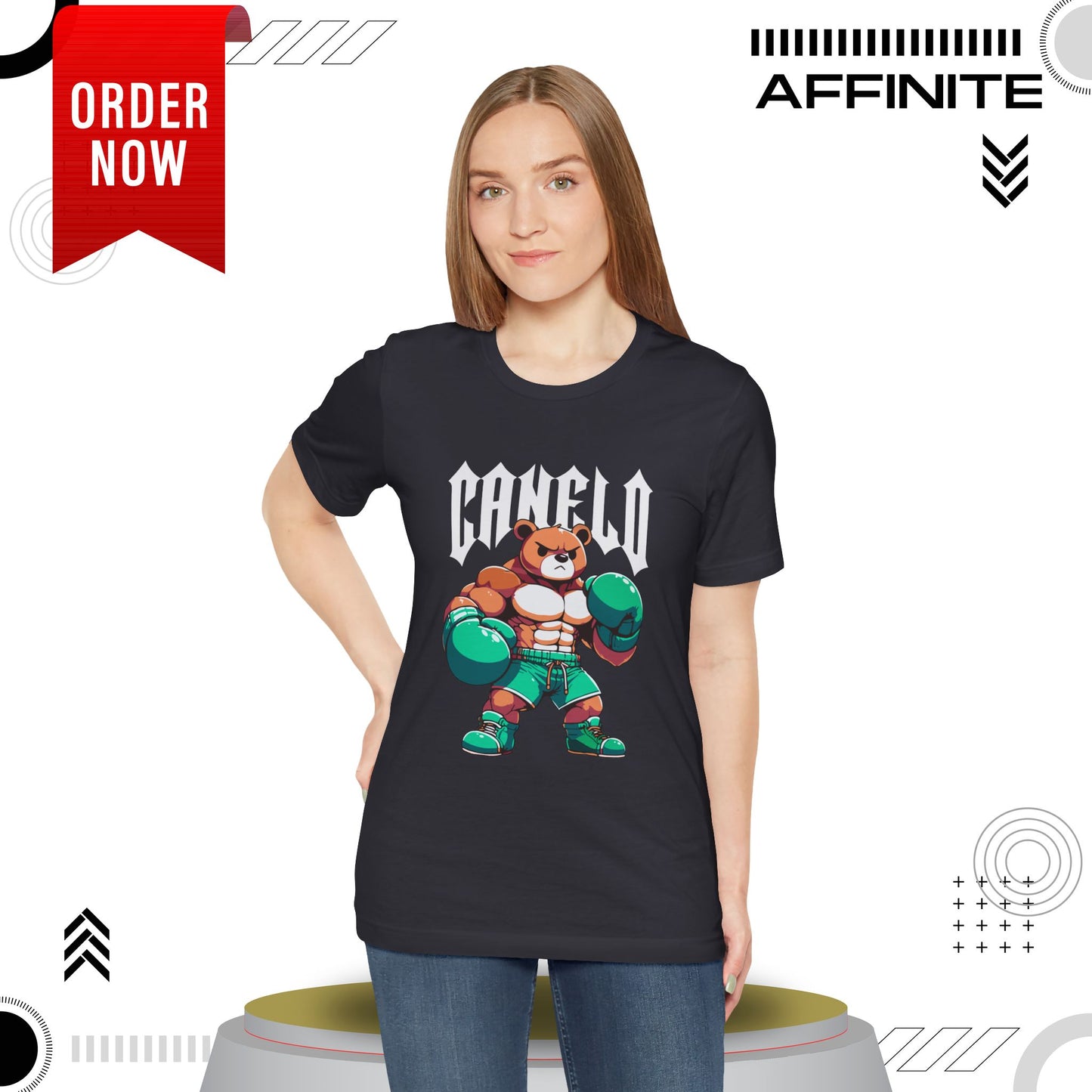 T-Shirt Boxing Bear T-Shirt - Unisex Jersey Short Sleeve Tee Inspired by Canelo