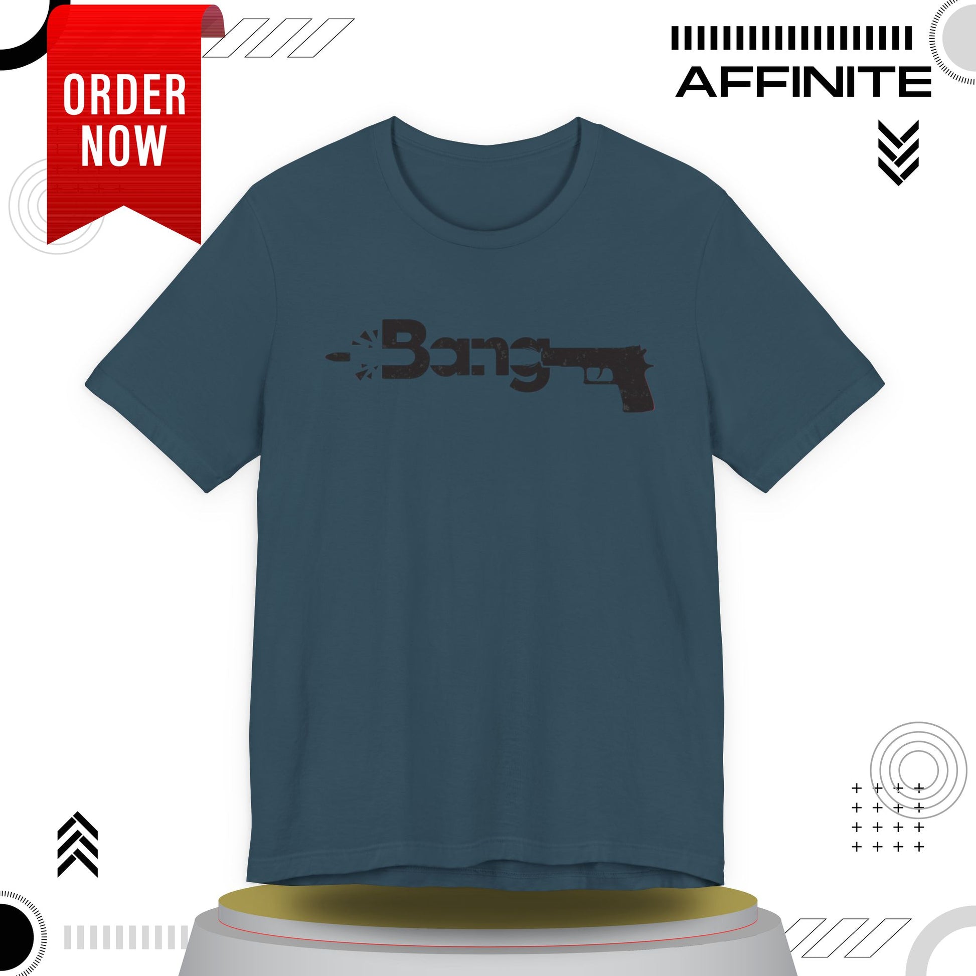 T-Shirt Bang Graphic Unisex Jersey Short Sleeve Tee - Casual Streetwear T-Shirt