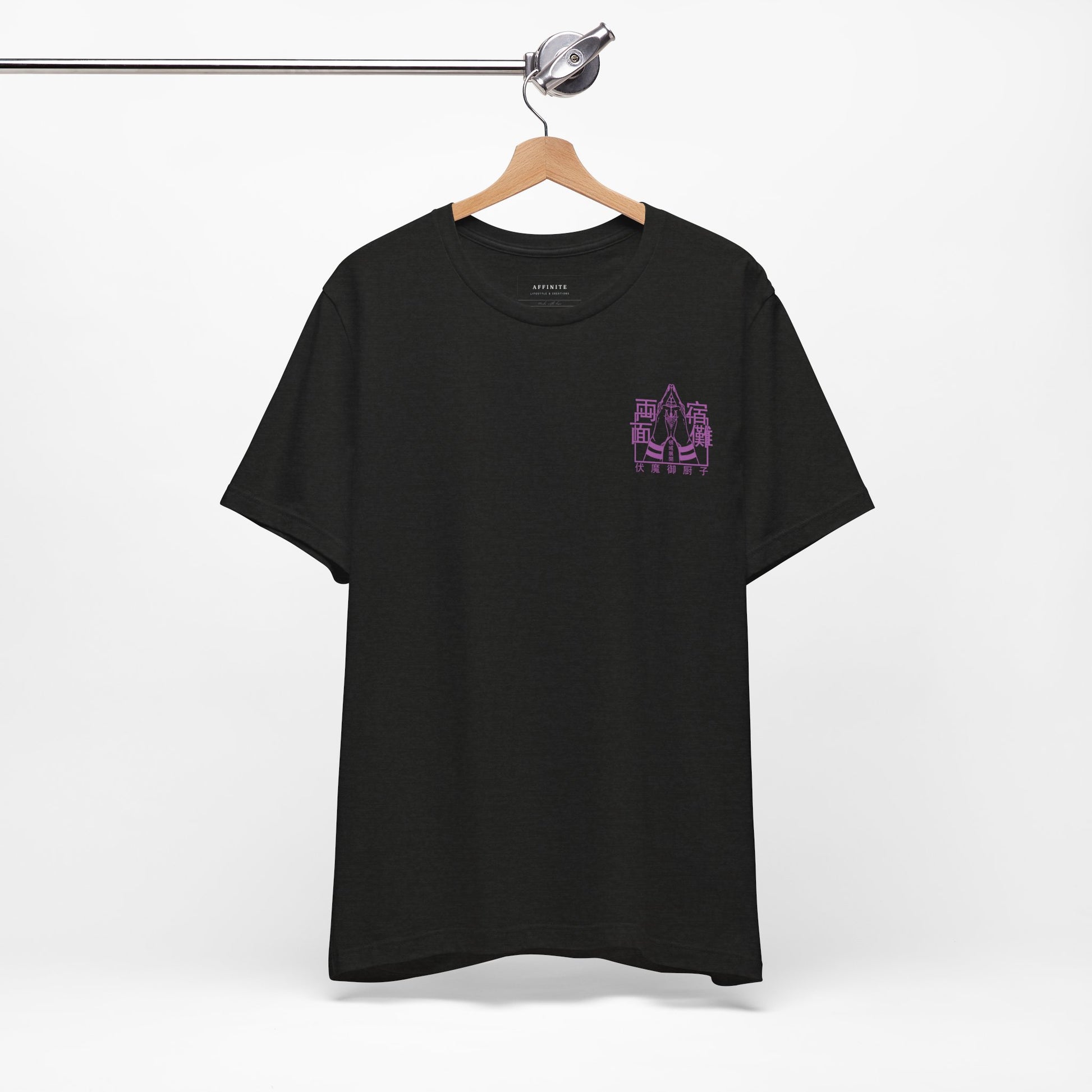 T-Shirt Unisex Anime Jujutsu Kaisen T-shirt - Sukuna Design Black Heather
