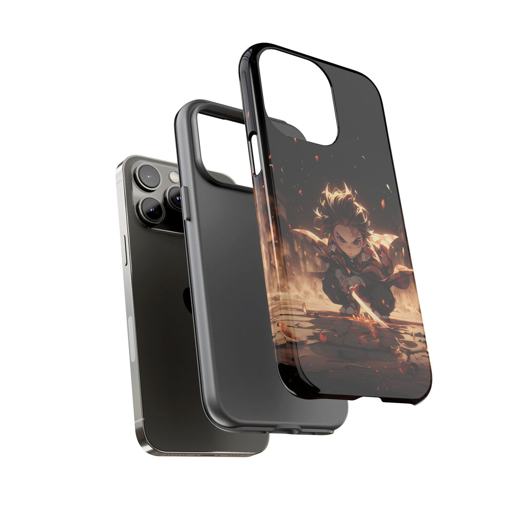 Tough Phone Case – Chibi Tanjiro Kamado Anime Protective Case for iPhone & Samsung