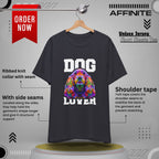 T-Shirt Dog Lover Graphic Tee | Unisex Short Sleeve T-Shirt for Dog Enthusiasts Dark Grey