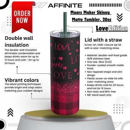 Tumblers Maars Maker Tumbler - 20oz Skinny Matte Insulated Cup (Hot/Cold) Deep Teal 20oz Matte