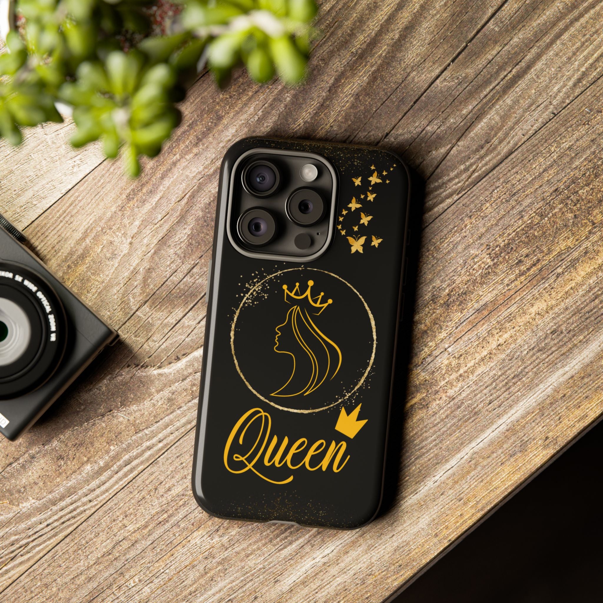 Tough Case Queen Phone Case – Matte & Glossy Crown Design for iPhone, Samsung & Pixel