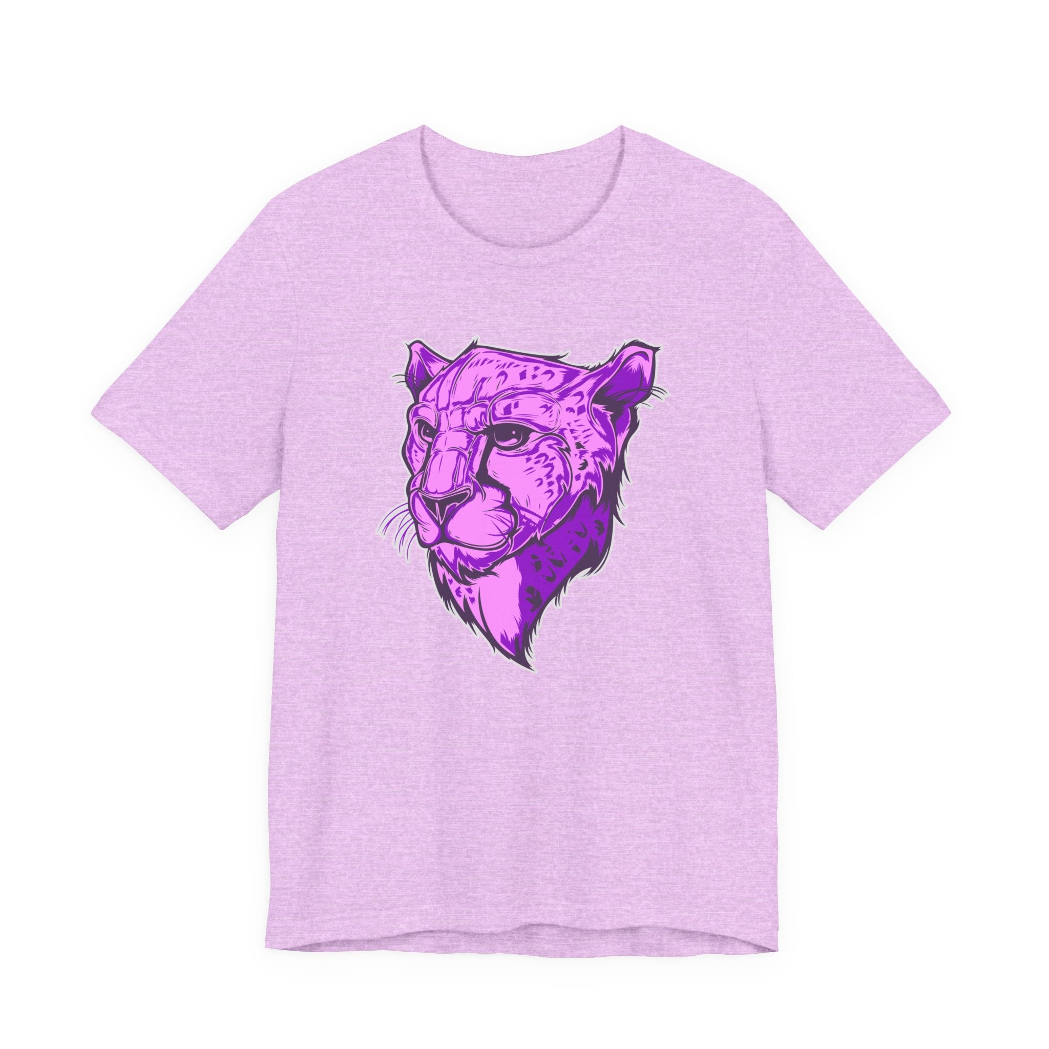 Purple Leopard Shirt – Wild Animal Print Unisex Graphic Tee | Soft Cotton for Nature Lovers & Artwear Fans