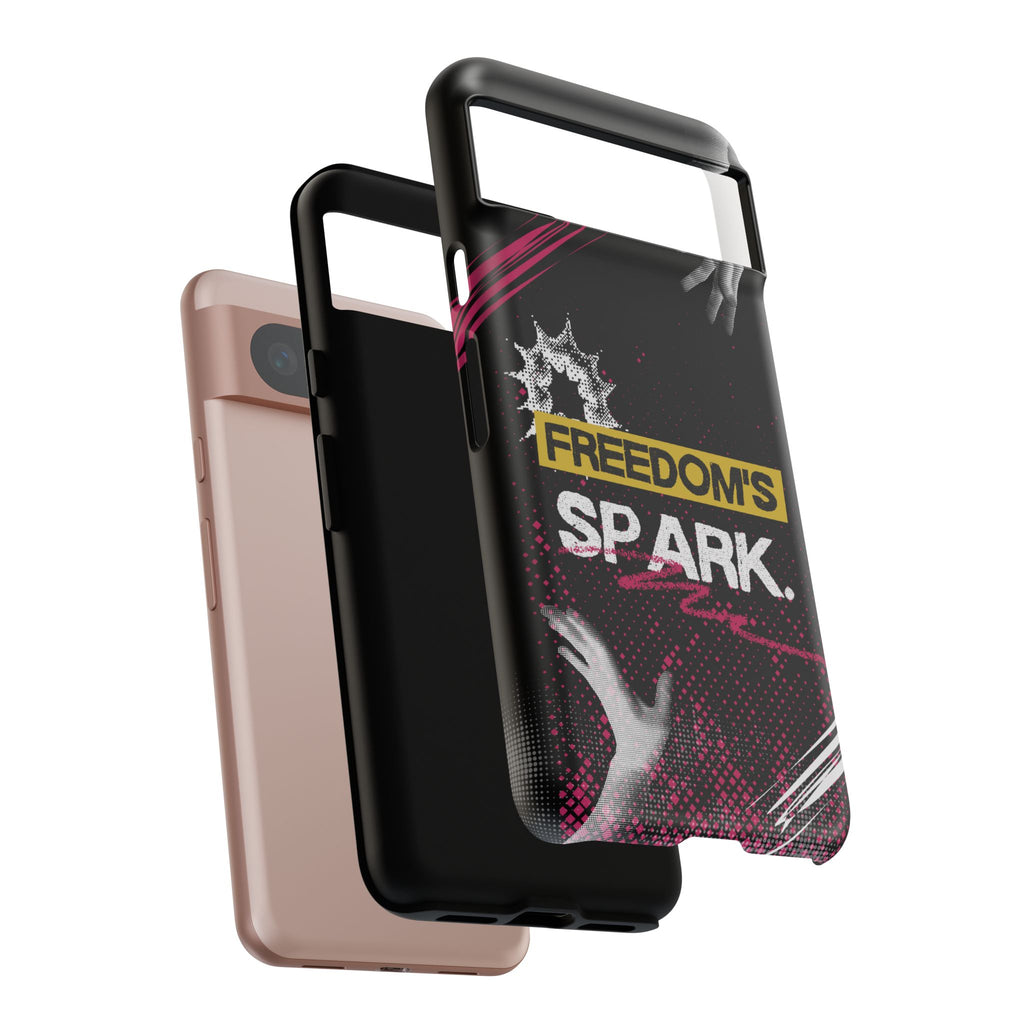 Tough Cases - Freedom's Spark Motivationsl Themed Phone Protection for iPhone, Samsung, and Google Pixel (Matte/Glossy)