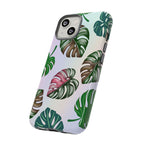 Tough Cases - Monstera Leaf Themed Phone Protection for iPhone, Samsung, and Google Pixel (Matte/Glossy)