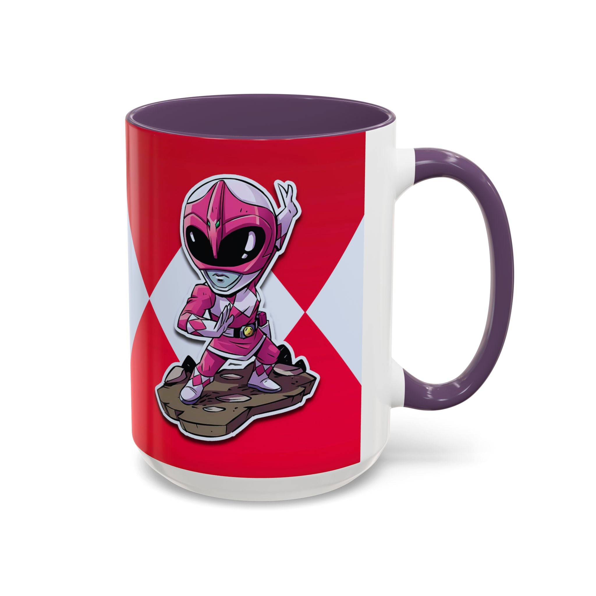 Mighty Morphin Power Rangers Pink Ranger Ceramic Mug - 11oz & 15oz Coffee Mug - Accent Mug for Pop Culture Fans